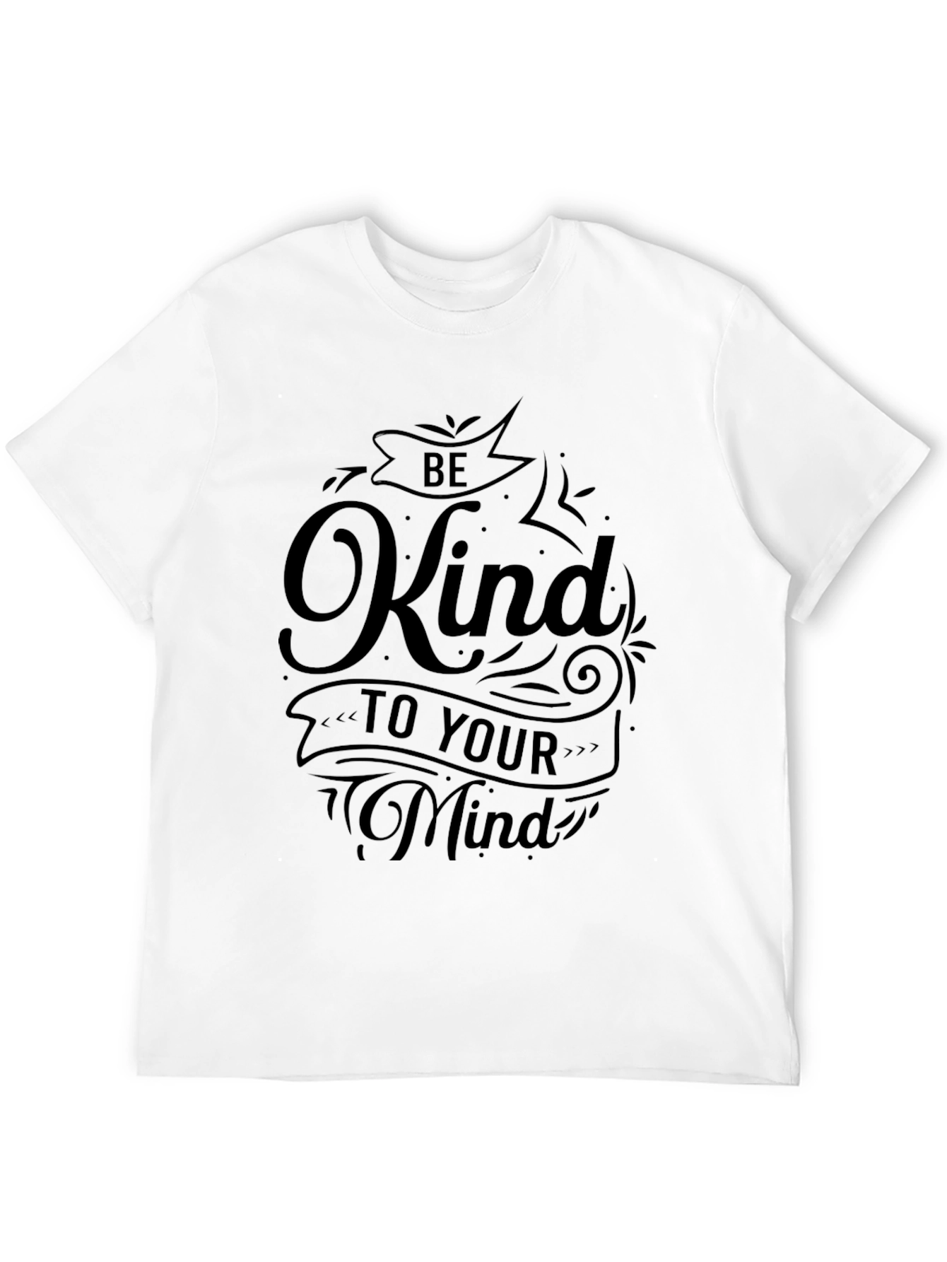Black Be Kind to Your Mind Black Graphic Tee view 12