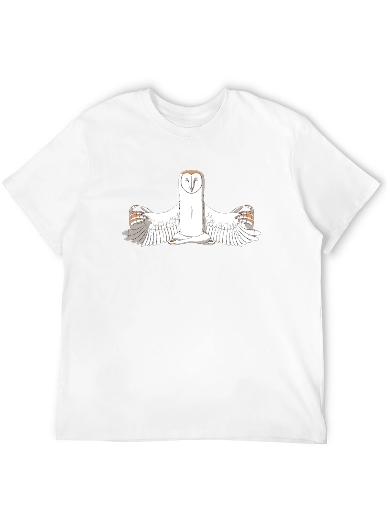 Black Owl Yoga T-Shirt - Black view 12