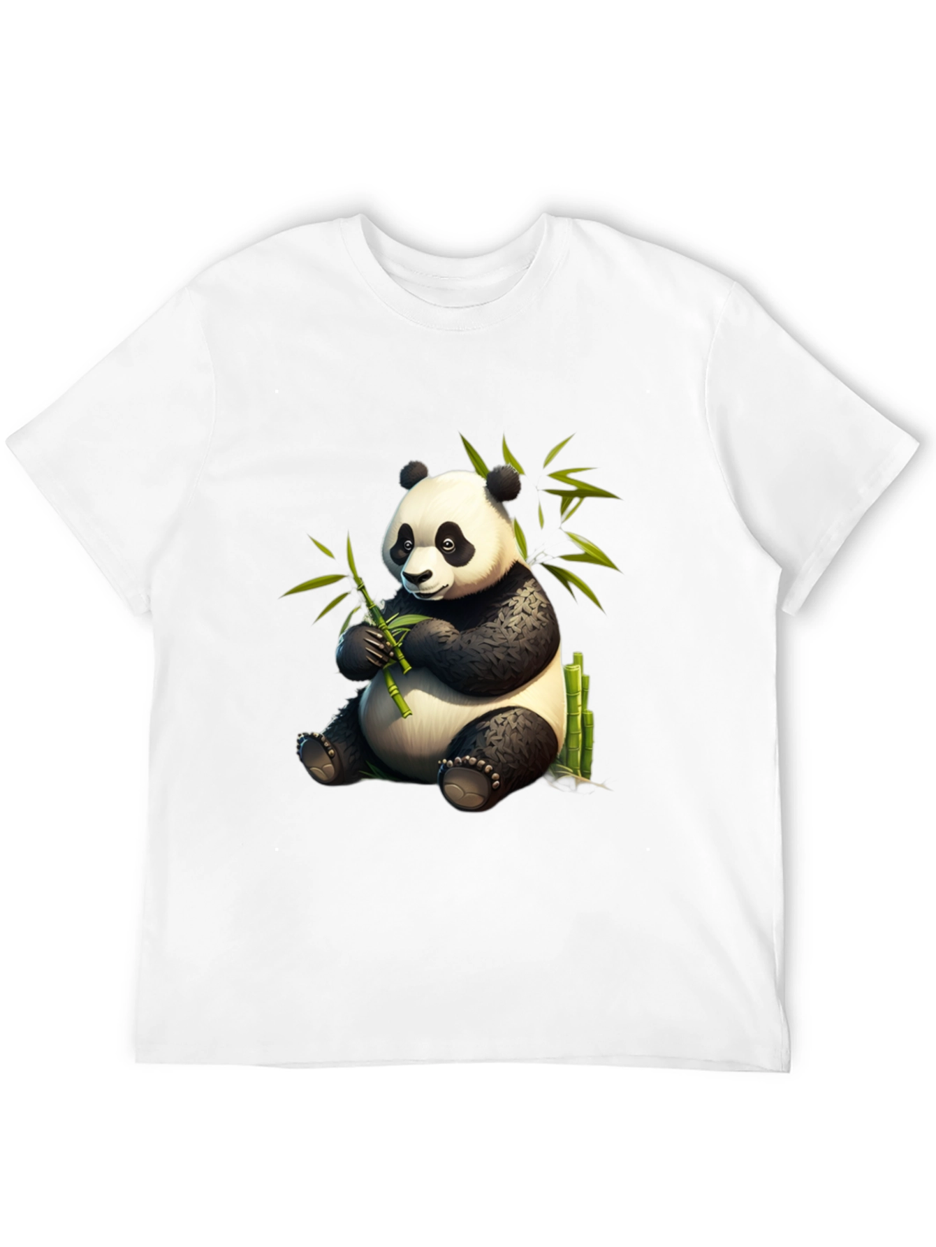 Black Panda Bamboo T-Shirt - Cute & Comfy Cotton Tee view 12