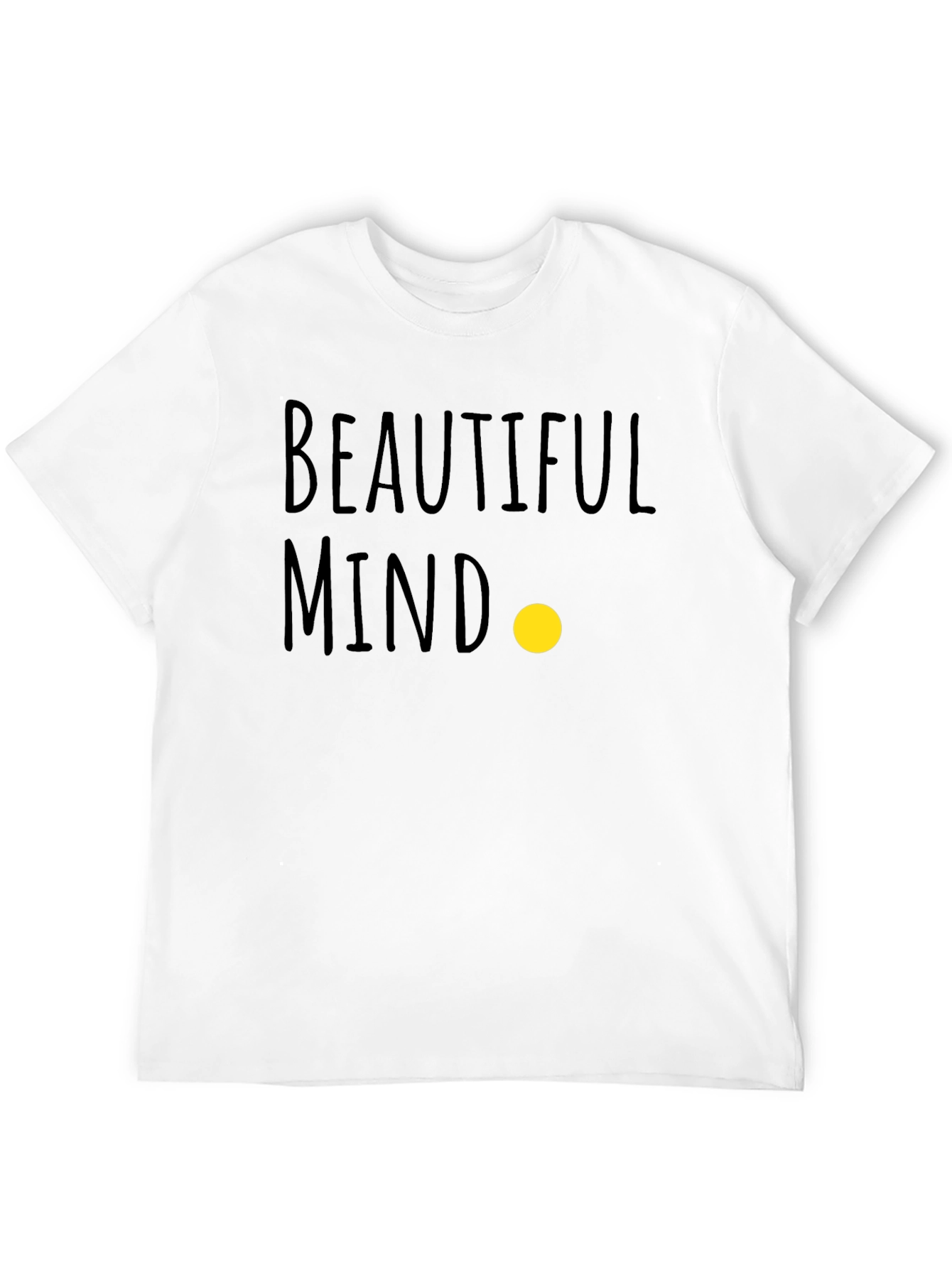Black Beautiful Mind Graphic Tee - Soft Cotton Blend view 12