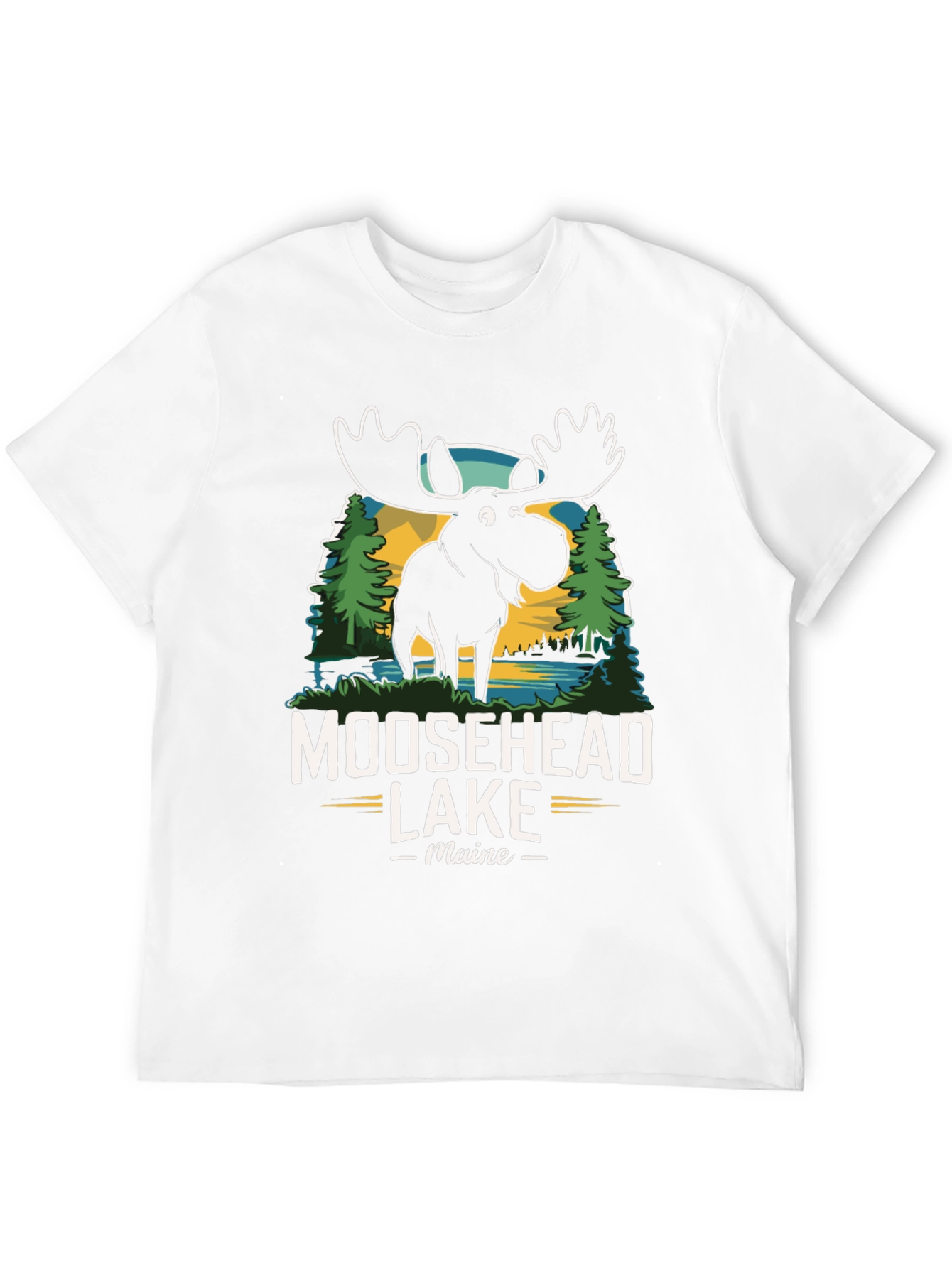 Black Moosehead Lake Maine Graphic Tee view 12