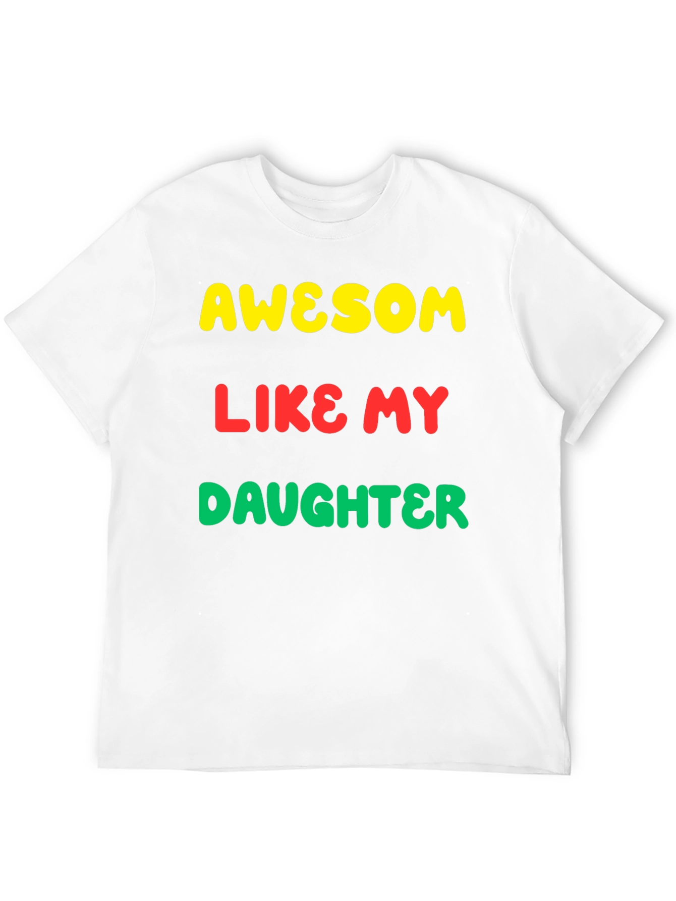 Black Awesome Like My Daughter Graphic Tee view 12