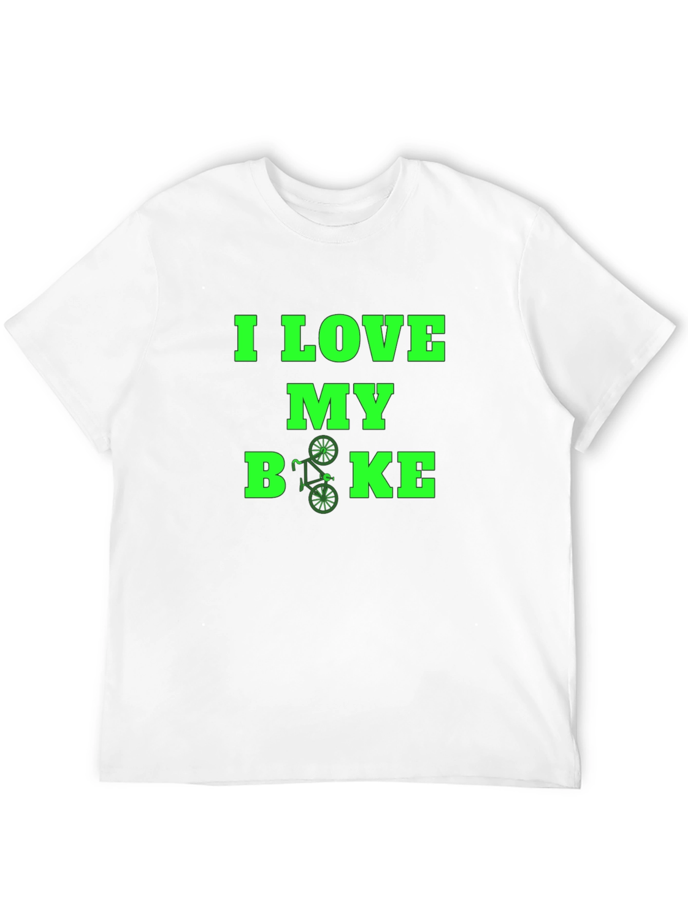 Black I Love My Bike Graphic Tee - Black view 12