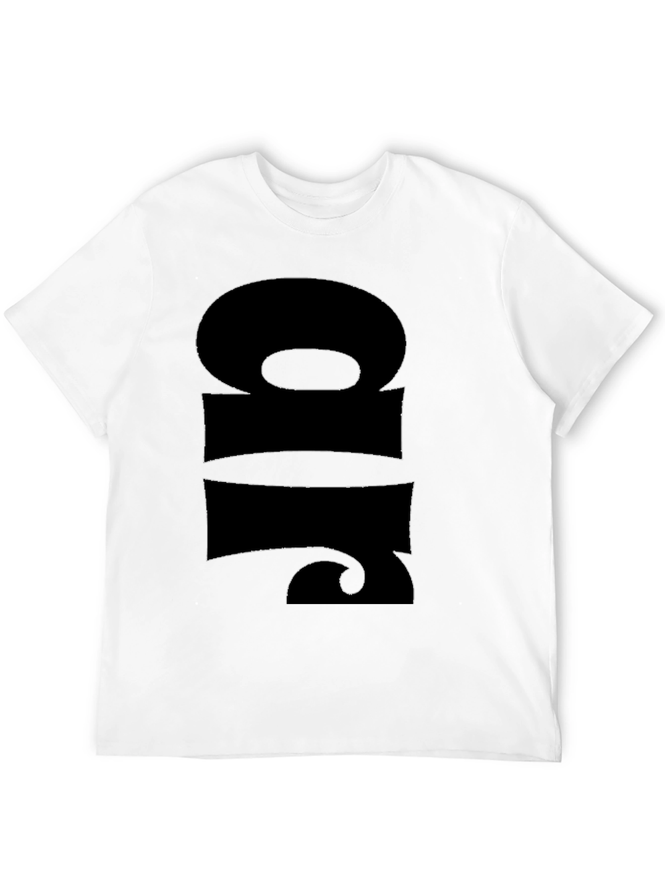 Black Bold Graphic Print Black T-Shirt view 12