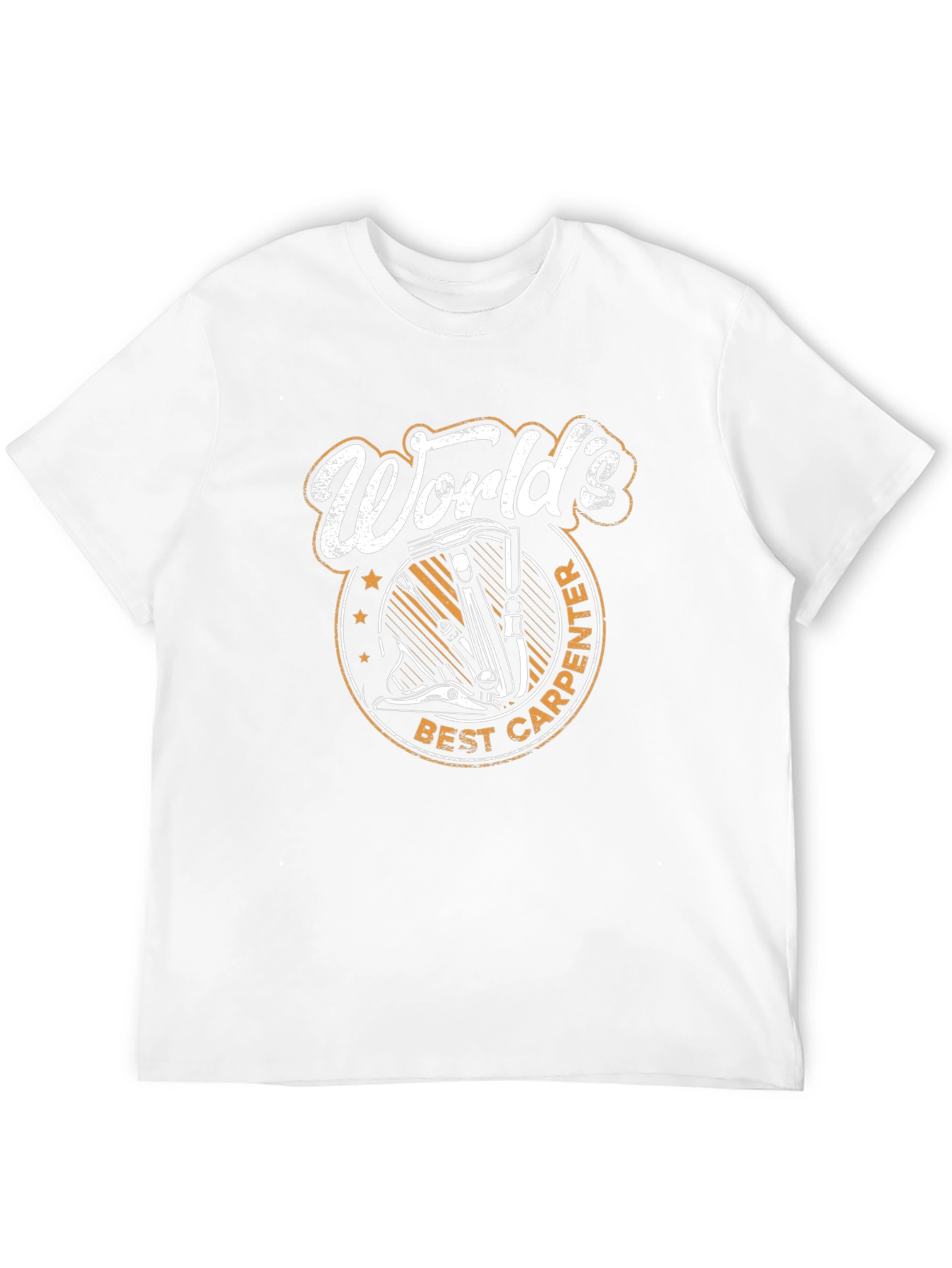 Black World's Best Carpenter T-Shirt - Black, Crew Neck view 12