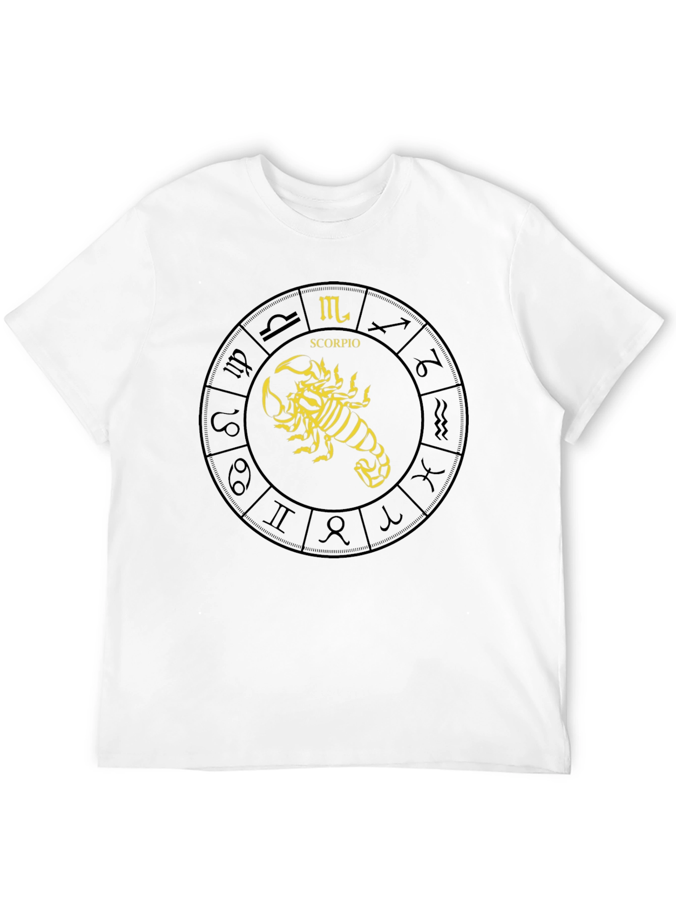 Black Scorpio Zodiac Sign T-Shirt view 12