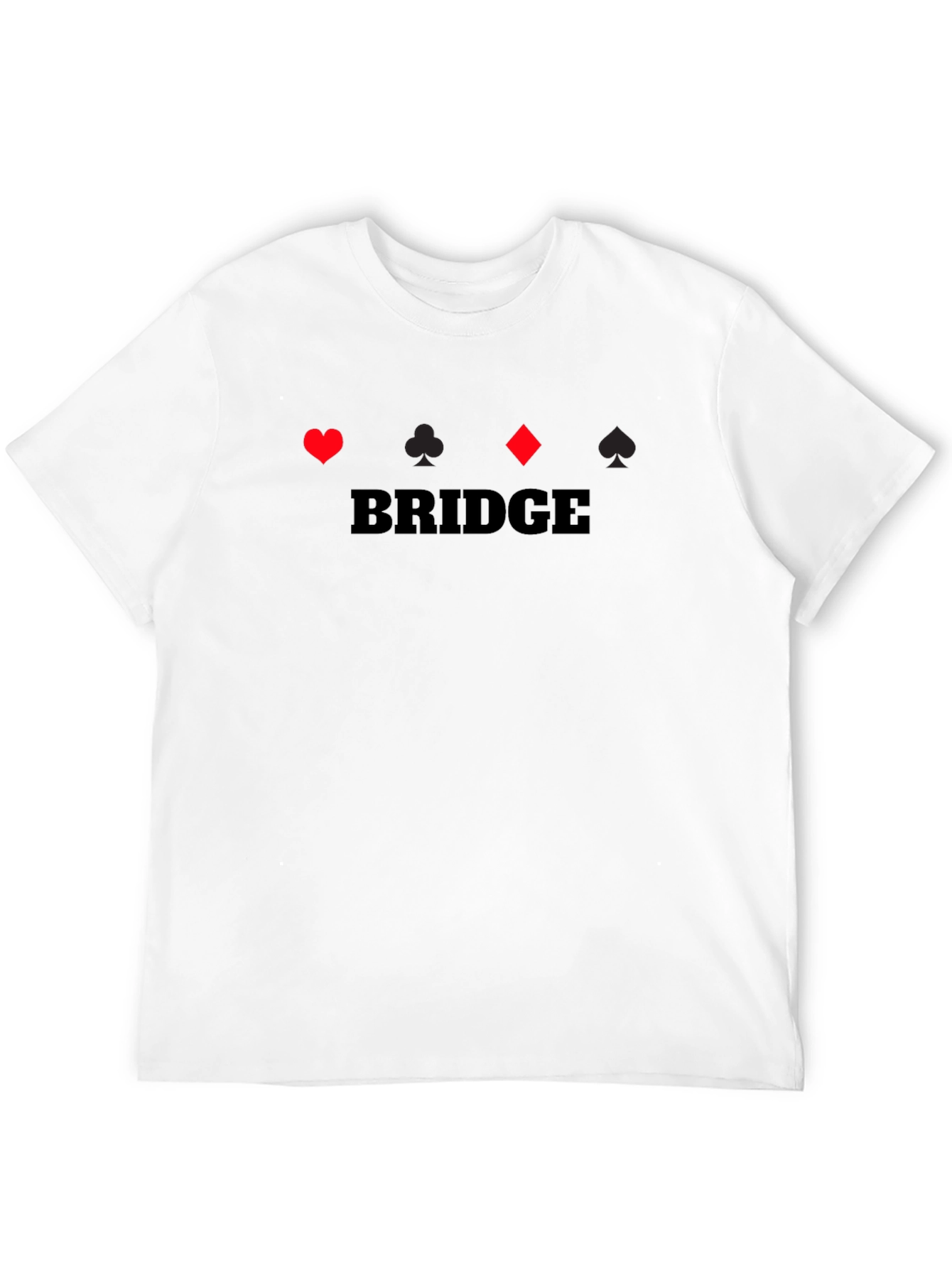 Black Bridge Card Game Graphic T-Shirt view 12