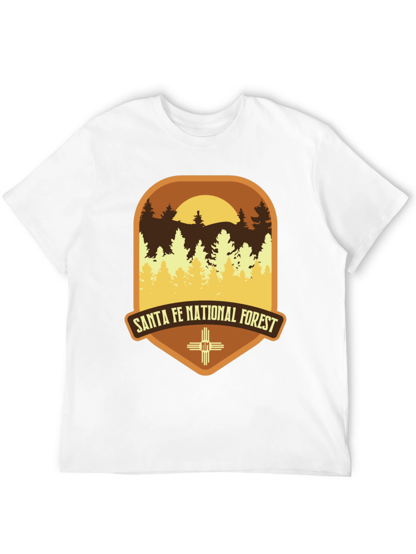 Black Santa Fe National Forest Graphic Tee view 12
