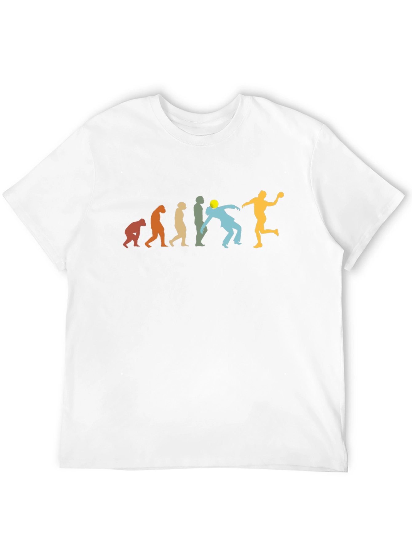 Black Handball Evolution Graphic T-Shirt view 12