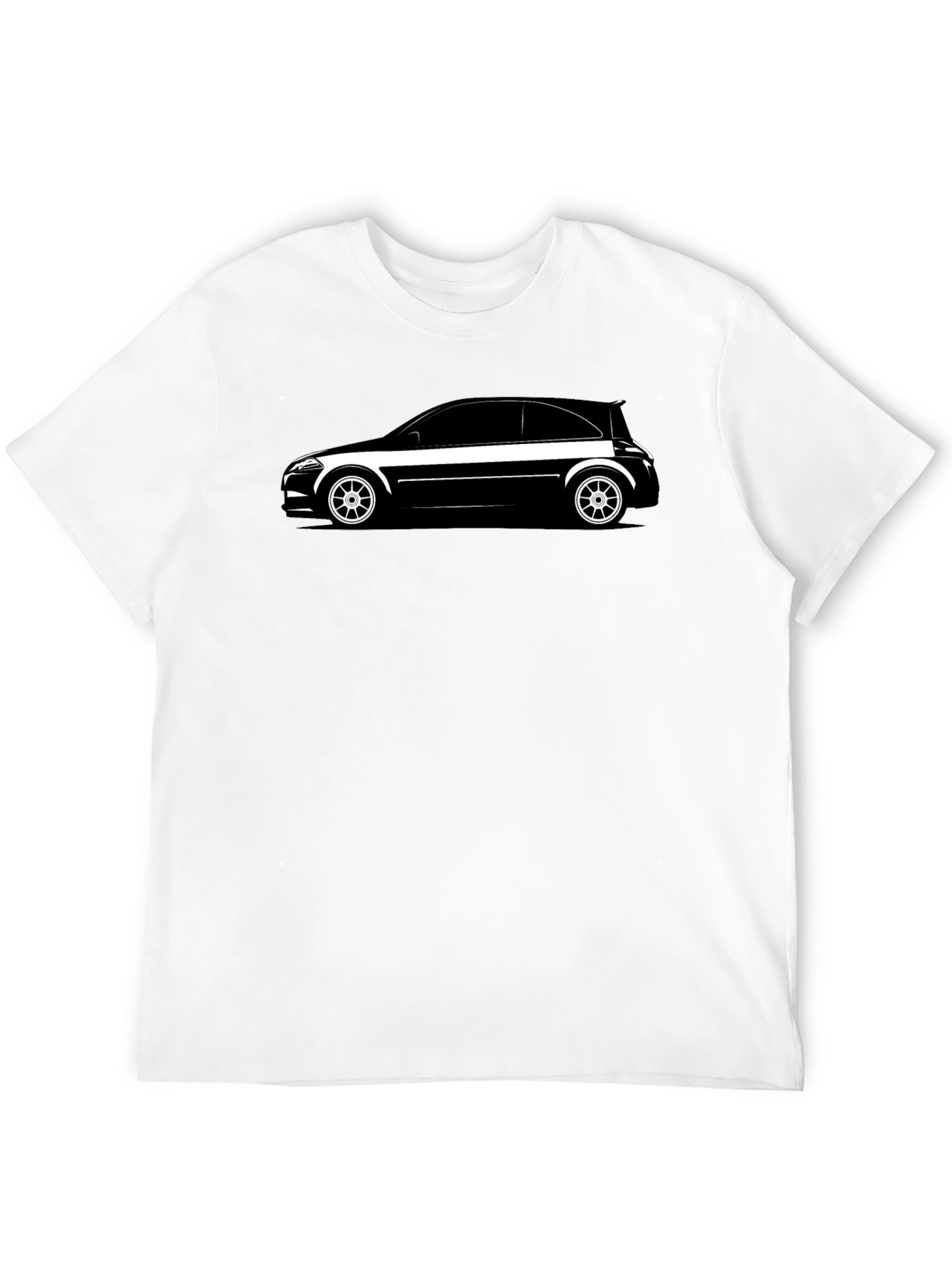 Black Sleek Black Car Graphic Tee view 12