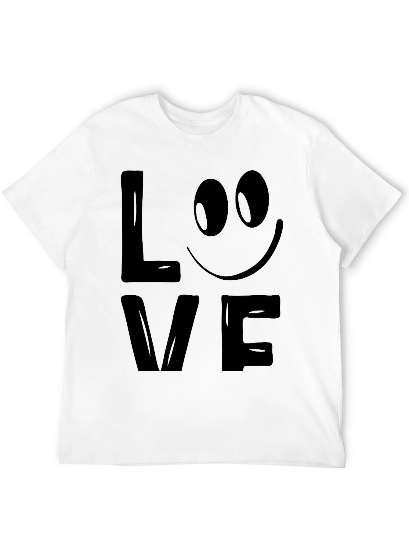 Black Love Graphic T-Shirt - Men's Black Tee view 12
