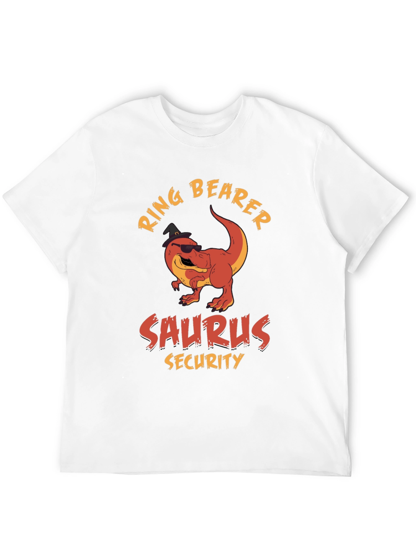 Black Ring Bearer Saurus Security T-Shirt view 12