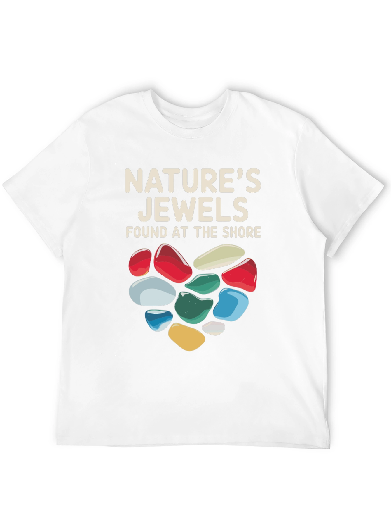 Black Nature's Jewels T-Shirt - Found at the Shore view 12