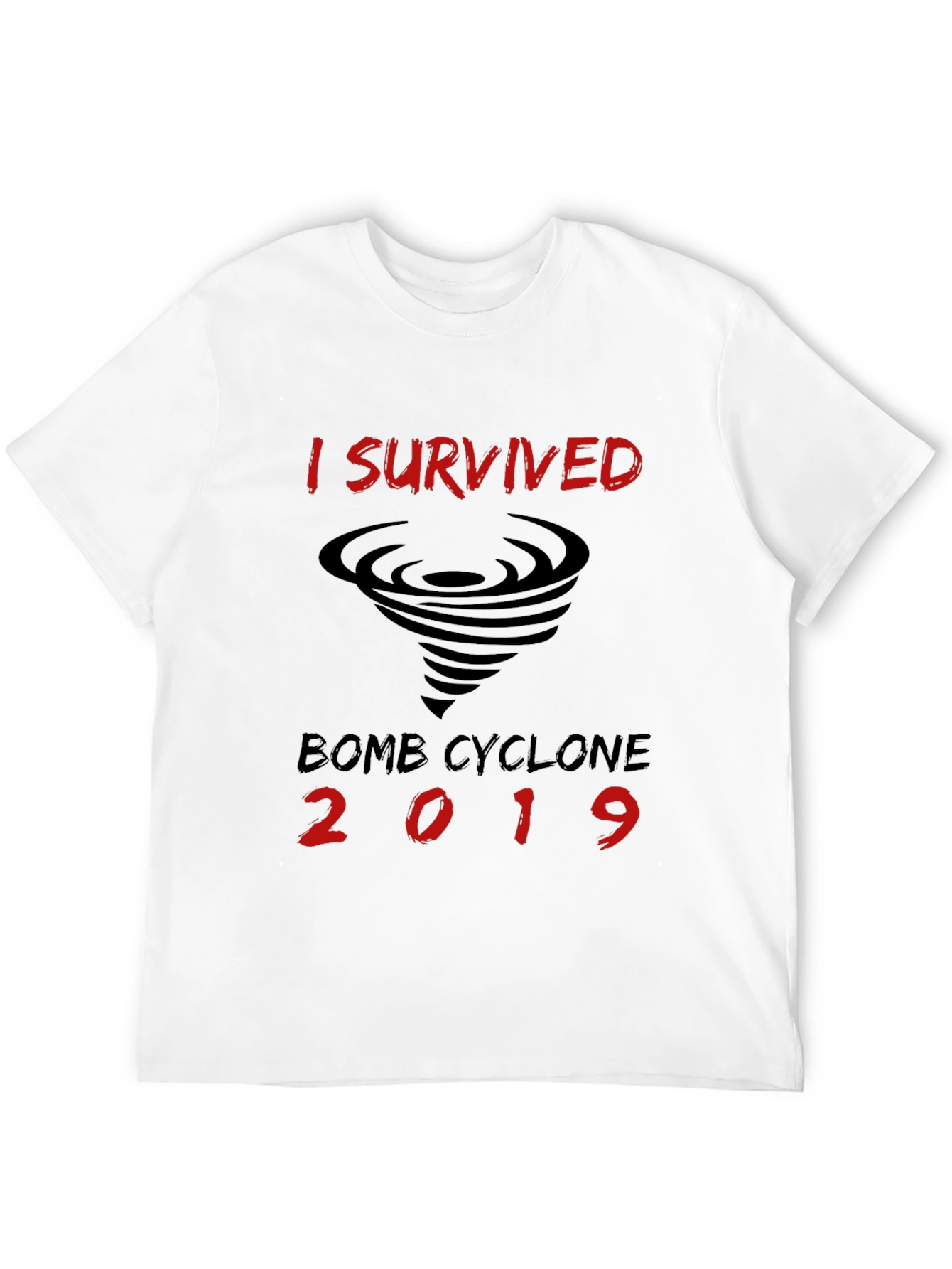 Black I Survived Bomb Cyclone 2019 T-Shirt view 12