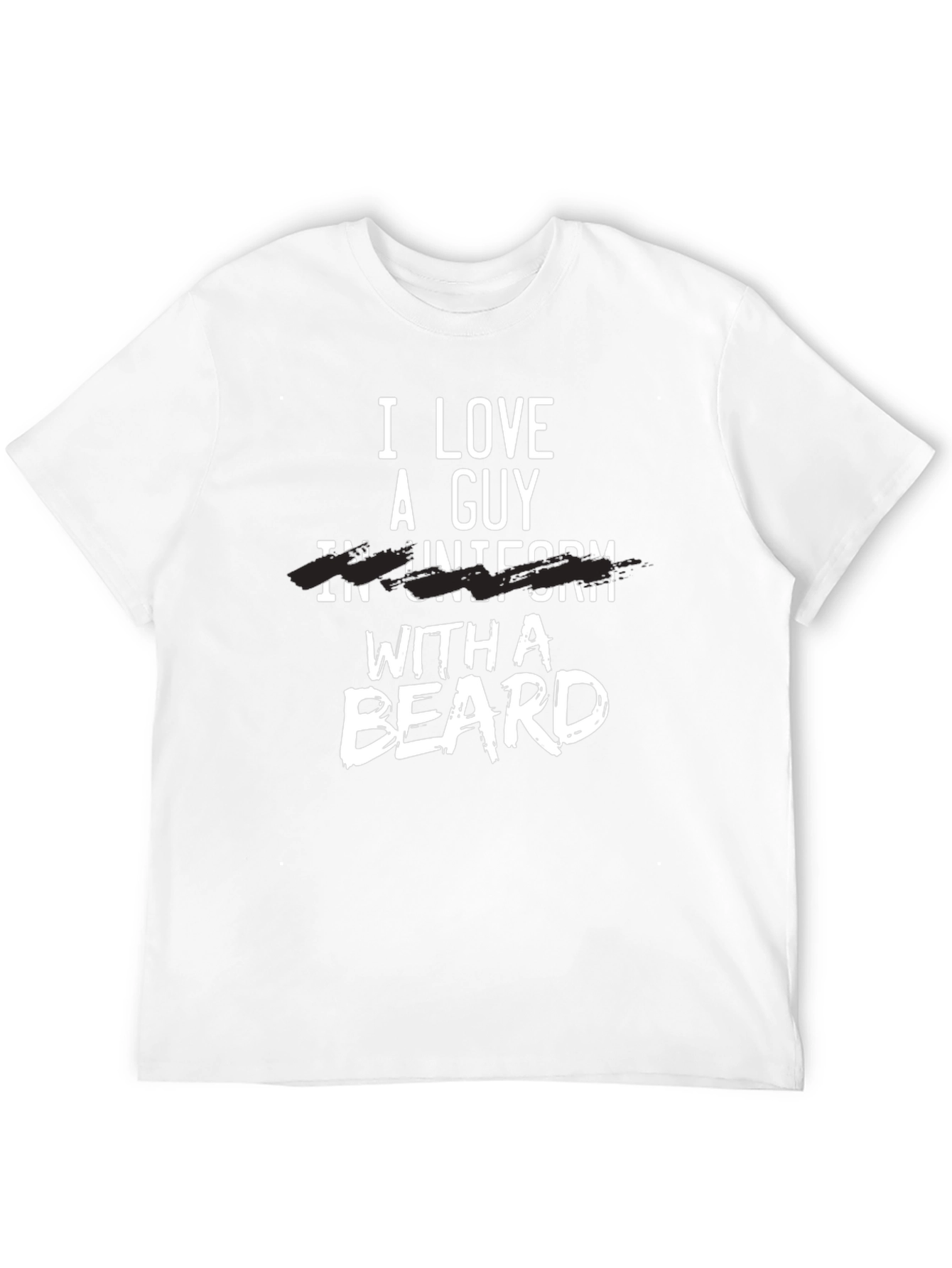 Black I Love A Guy With A Beard T-Shirt view 12