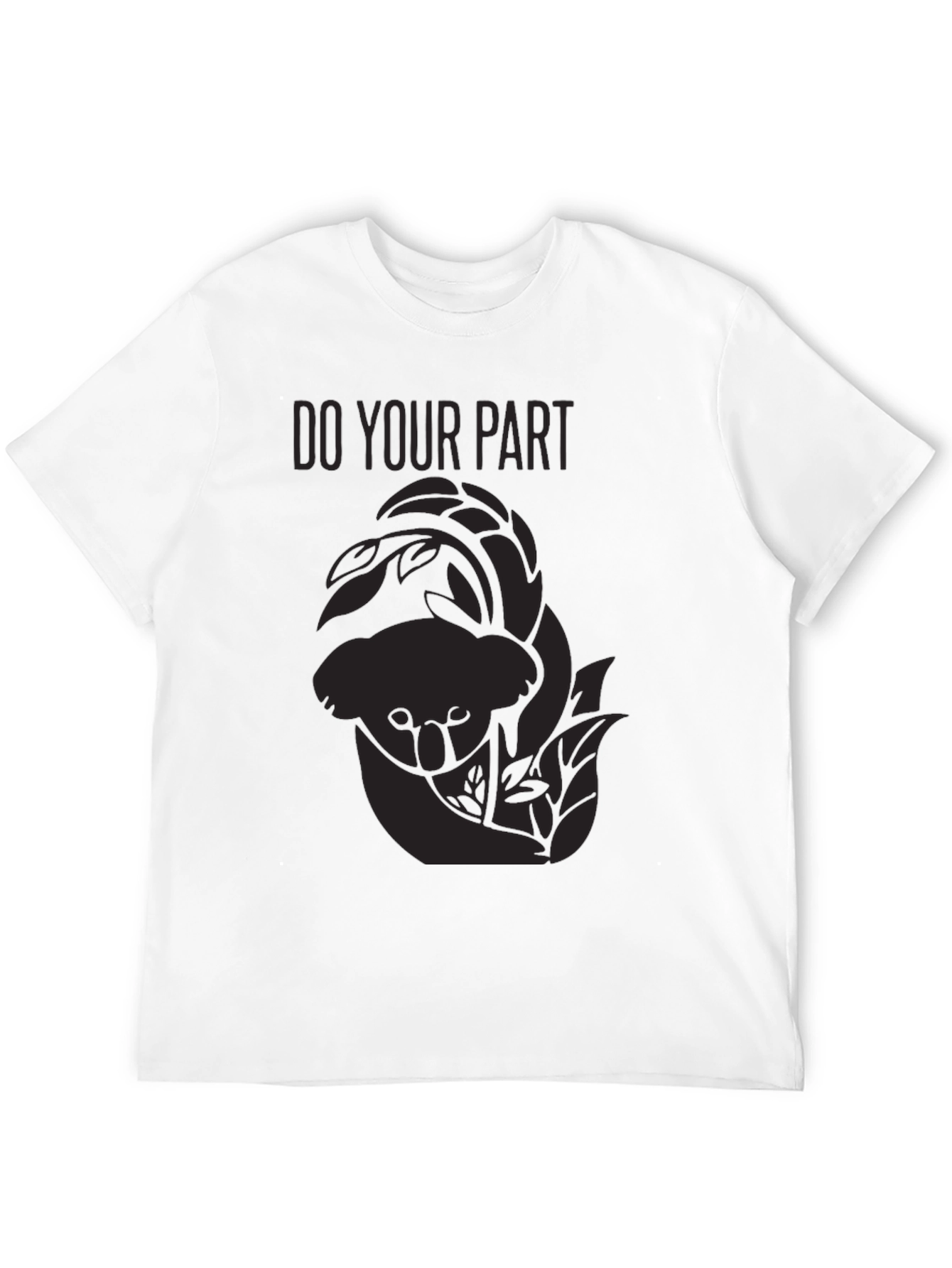 Black Do Your Part Koala Tee - Conservation T-Shirt view 12