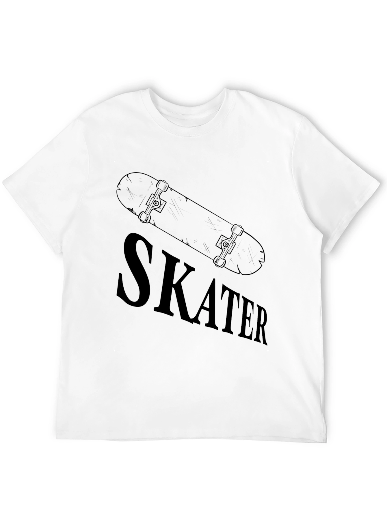 Black Skater T-Shirt: Cool Skateboard Design view 12
