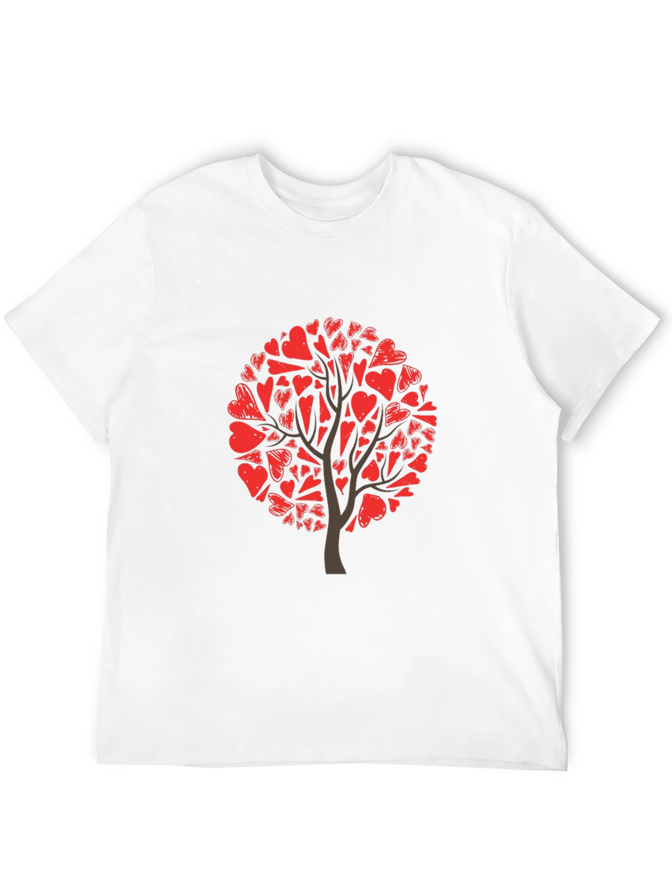 Black Heart Tree Graphic Tee - Black Cotton Blend view 12