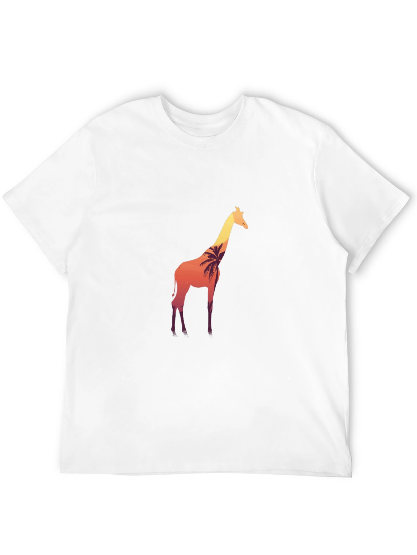 Black Sunset Giraffe Black T-Shirt view 12
