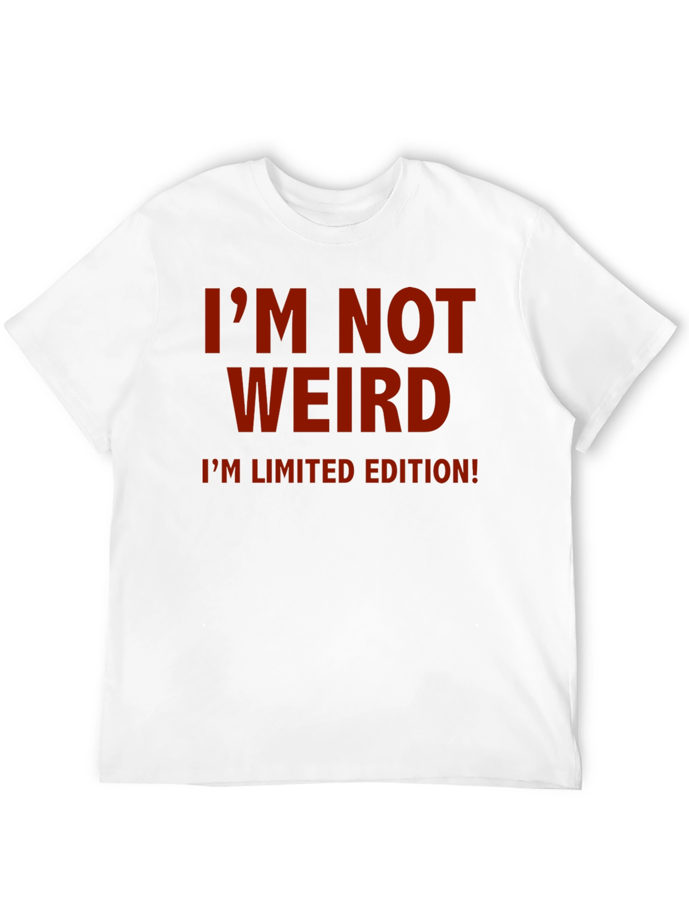 Black I'm Not Weird, Limited Edition Black T-Shirt view 12
