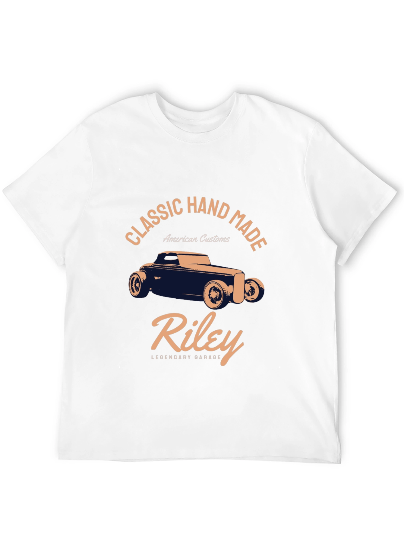 Black Classic Car T-Shirt - Riley Legendary Garage view 12