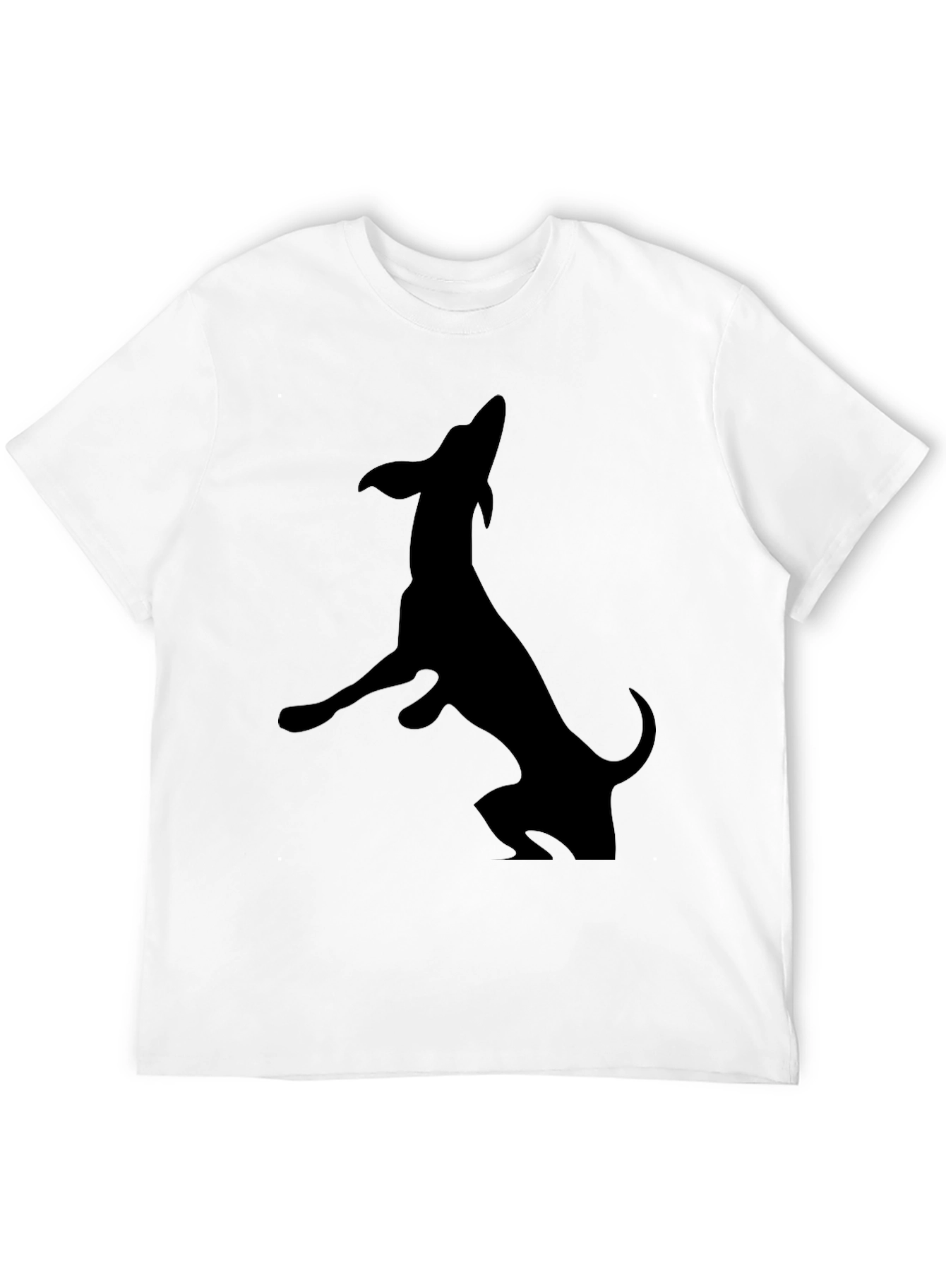 Black Black Dachshund Silhouette Graphic Tee view 12