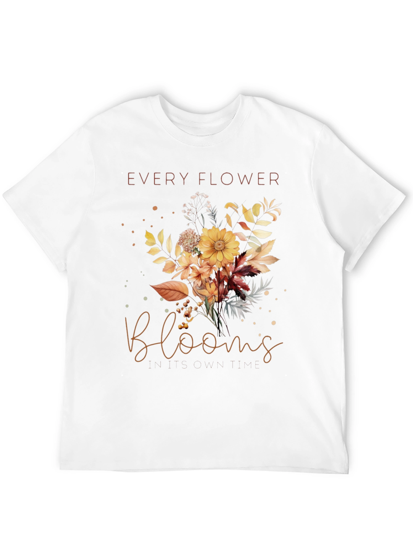 Black Every Flower Blooms T-Shirt - Floral Graphic Tee view 12
