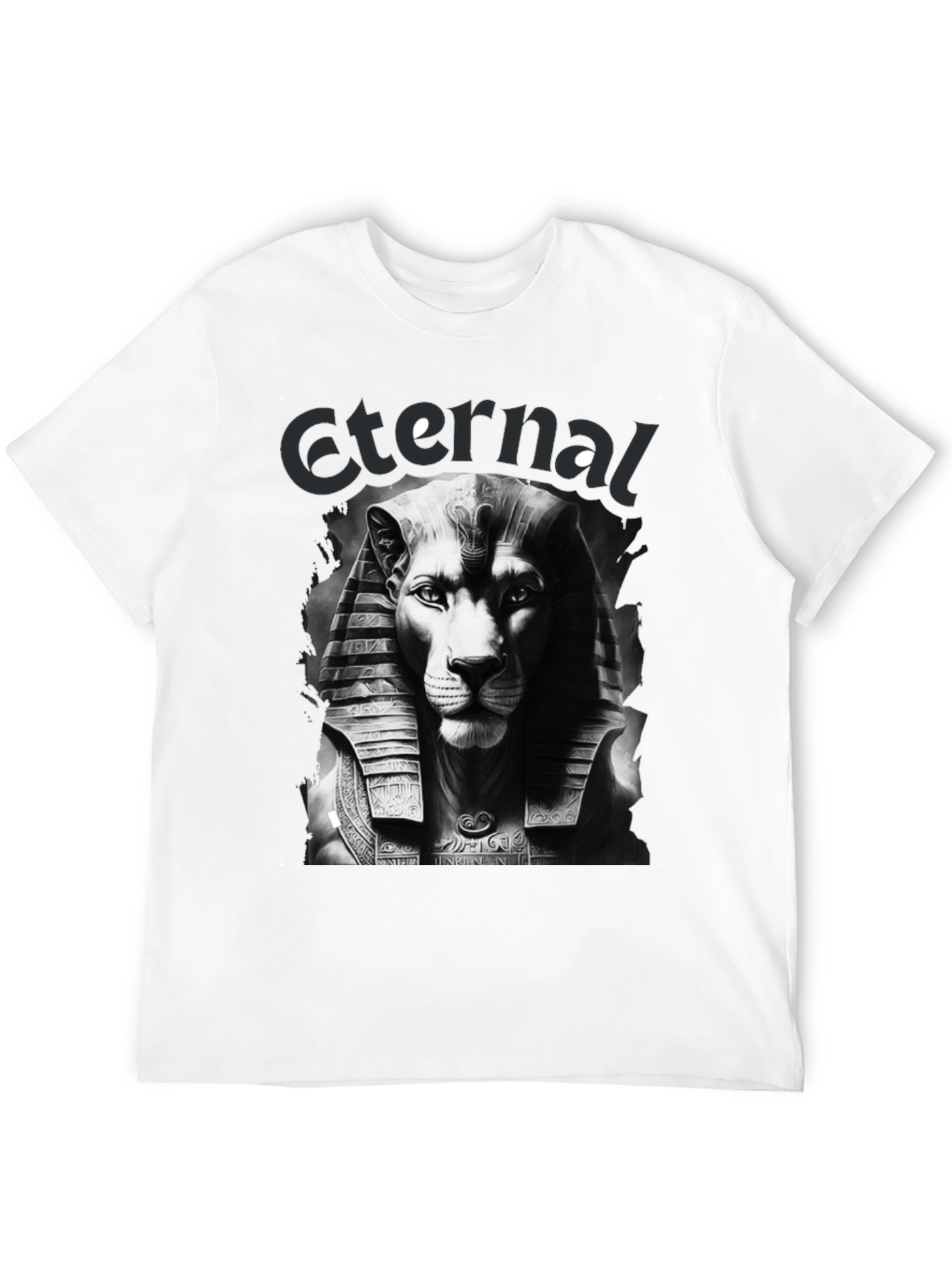 Black Eternal Lion Pharaoh Black Graphic Tee view 12