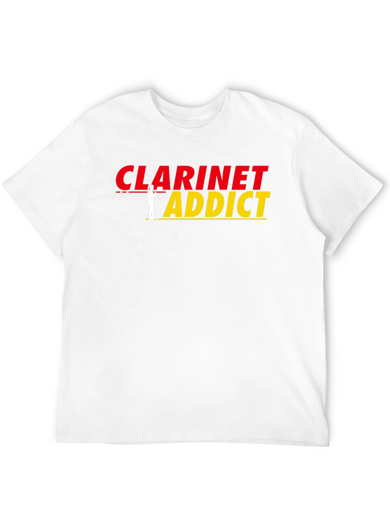 Black Clarinet Addict T-Shirt - Musical Instrument Player Tee view 12