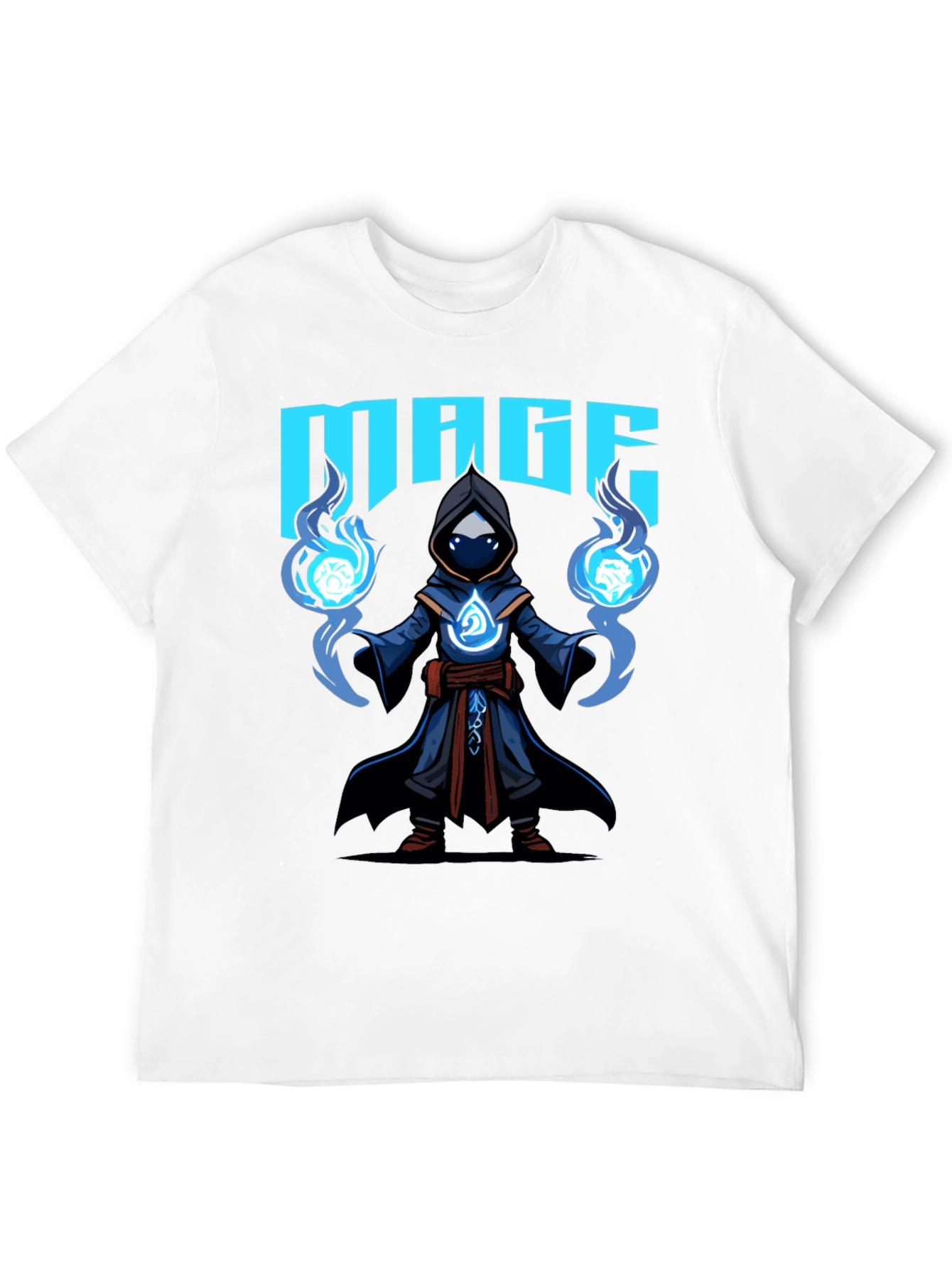 Black Mage Graphic T-Shirt - Black Cotton Tee view 12