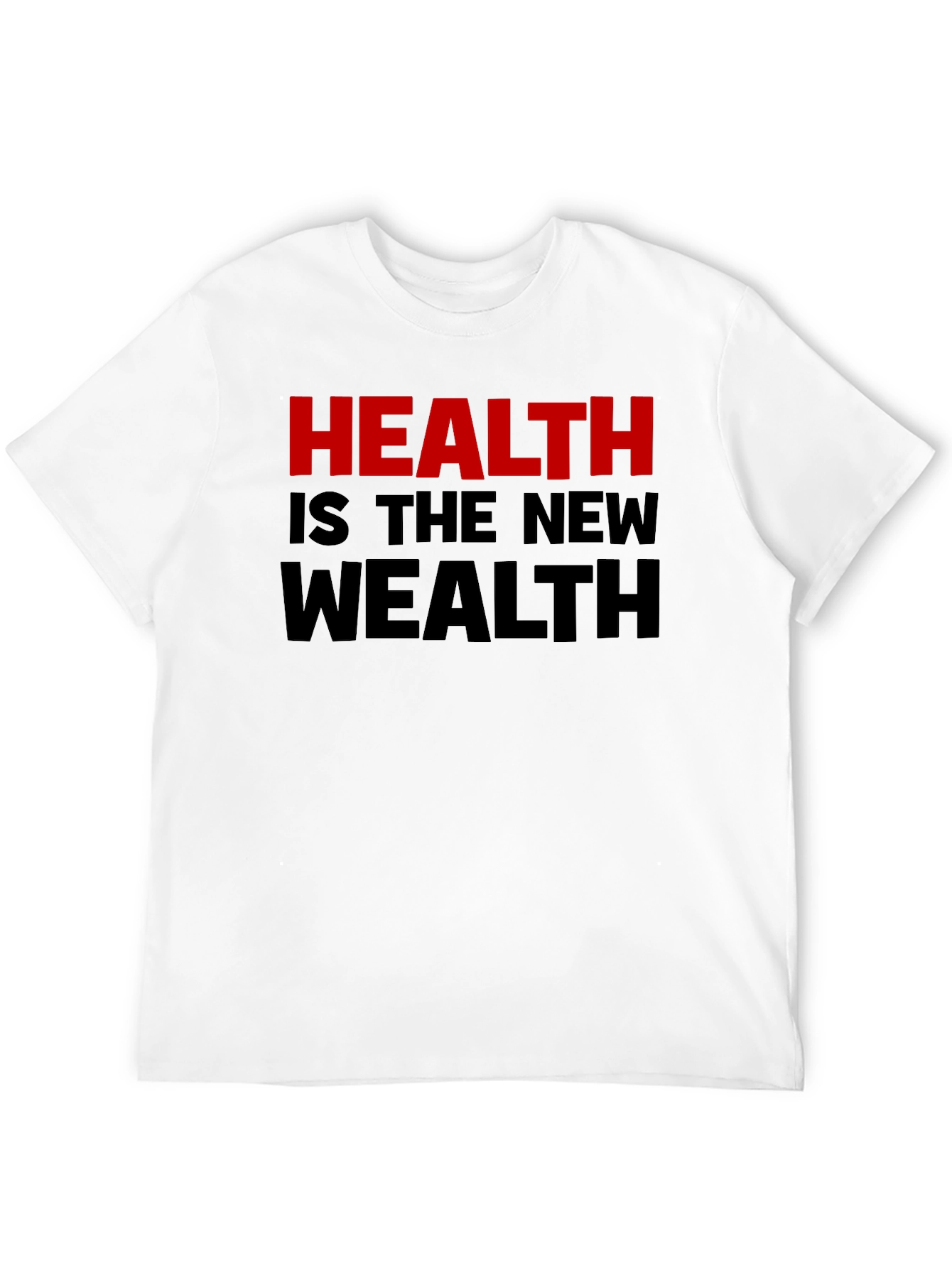 Black Health is the New Wealth Graphic T-Shirt view 12