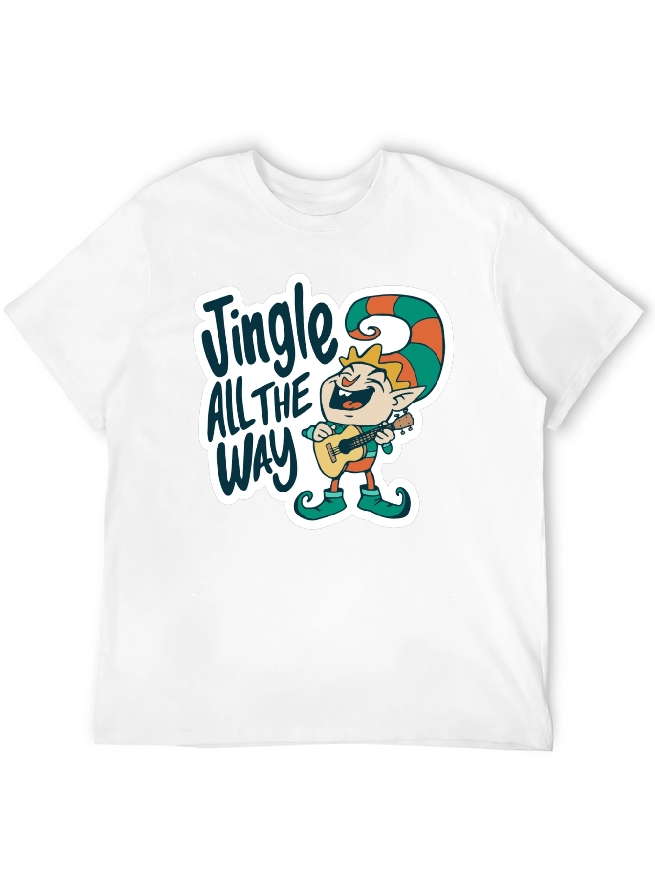Black Jingle All The Way Elf T-Shirt view 12