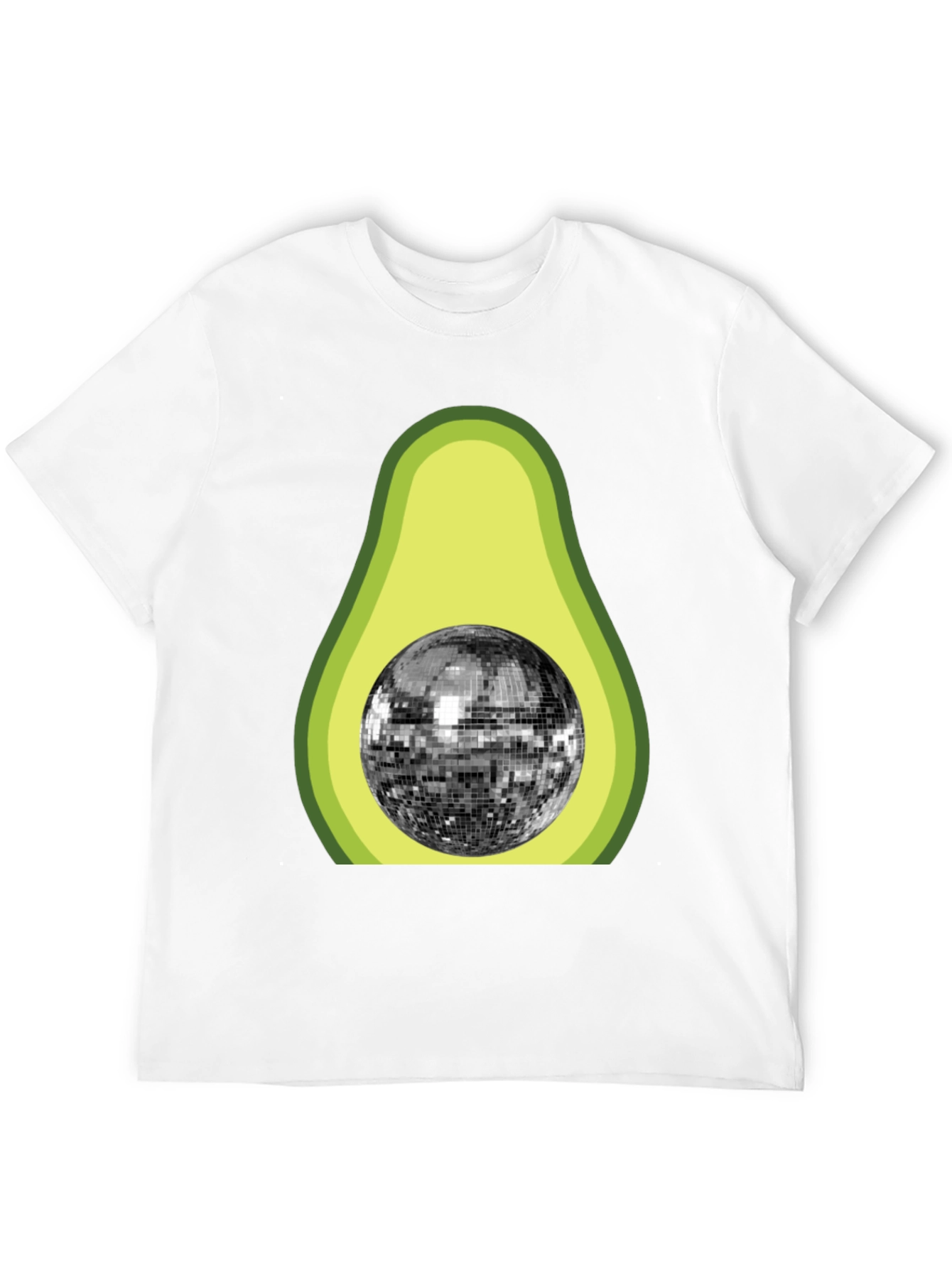 Black Avocado Disco Ball Graphic T-Shirt view 12