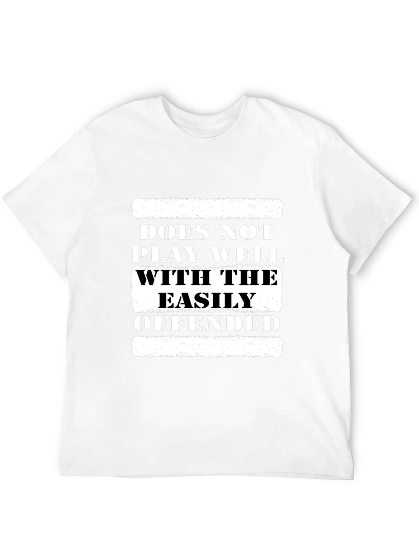 Black Offensive Humor Graphic Tee - Does Not Play Well view 12