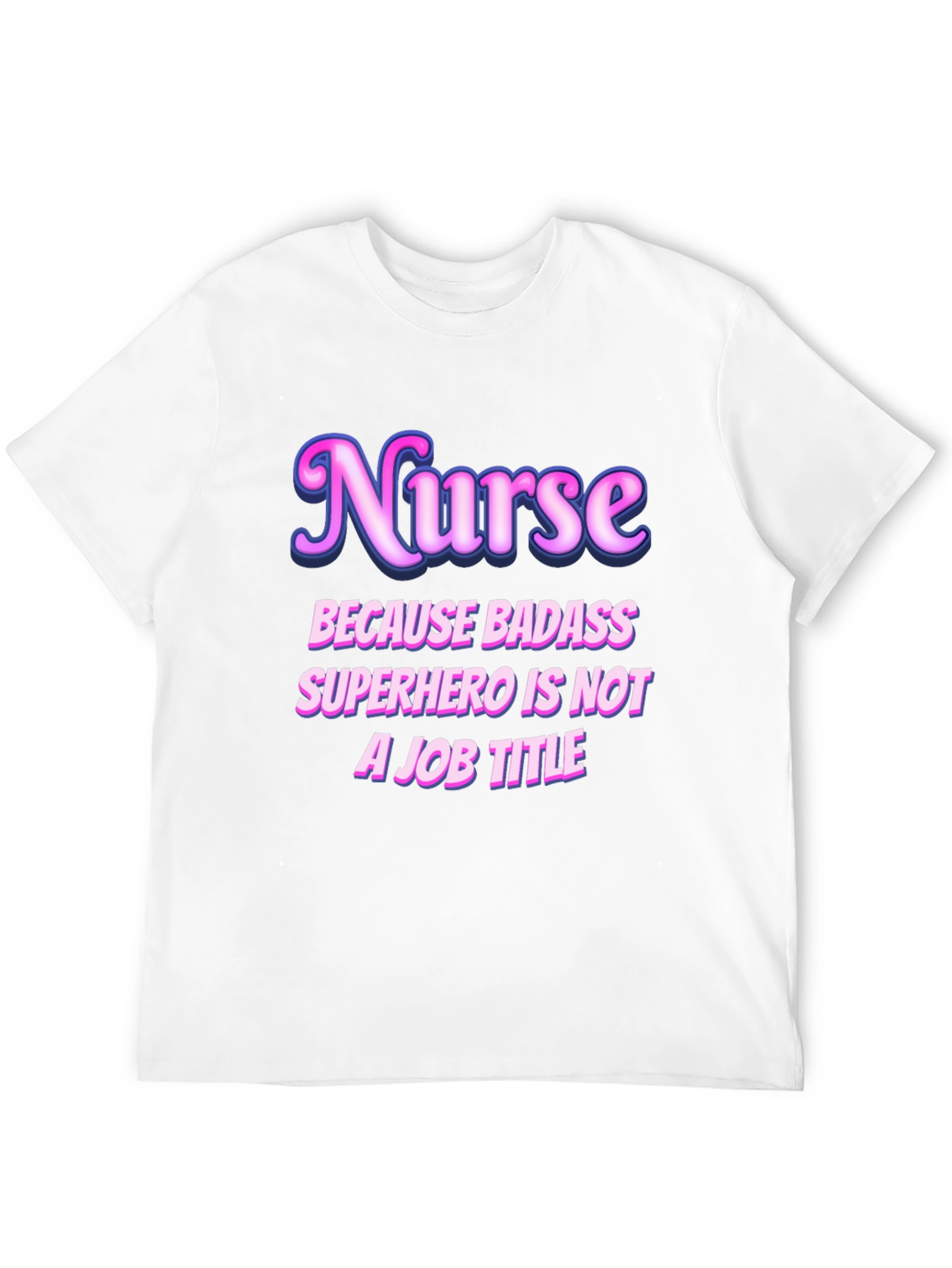 Black Nurse Badass Superhero Graphic T-Shirt view 12