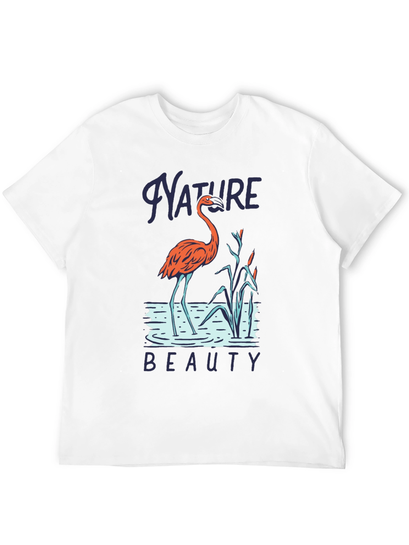 Black Nature Beauty Flamingo T-Shirt view 12