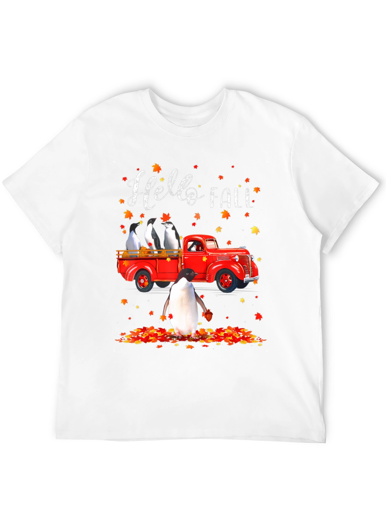 Black Penguin Fall Truck T-Shirt view 12