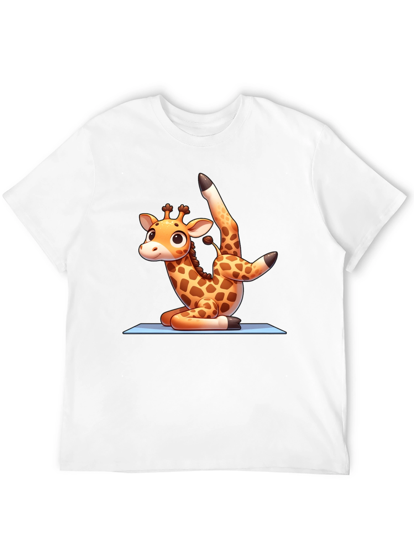 Black Yoga Giraffe T-Shirt view 12