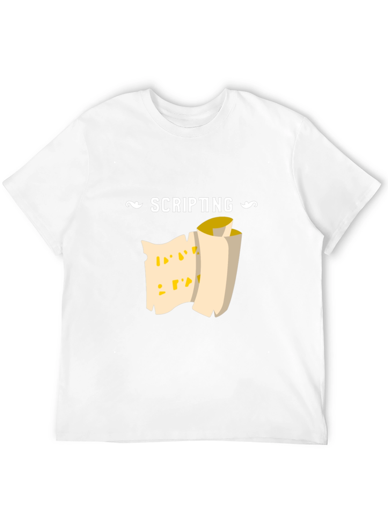 Black Scripting Scroll Graphic Tee - Black Cotton Comfort view 12