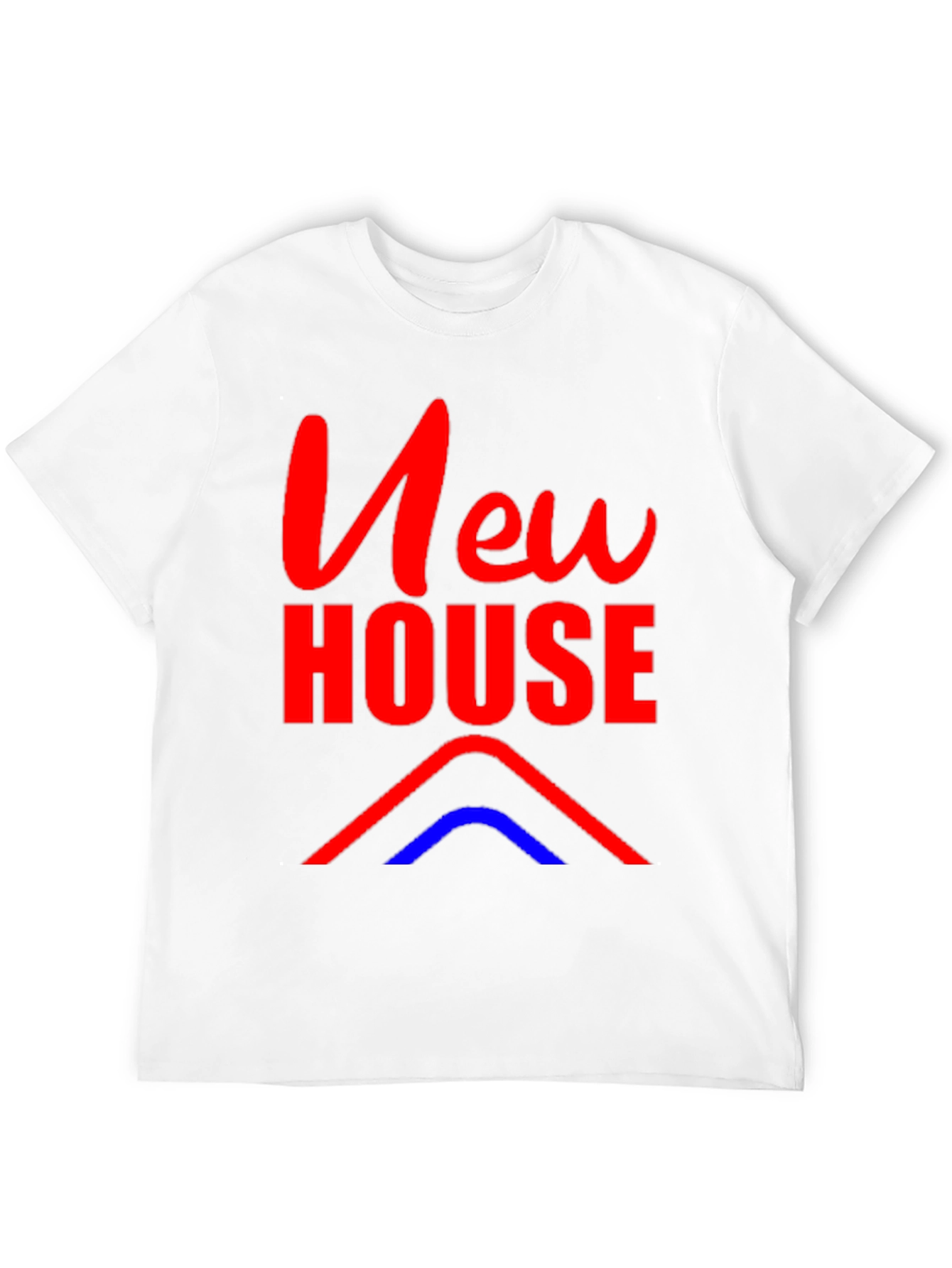 Black New House Graphic Tee - Black Cotton Blend T-Shirt view 12