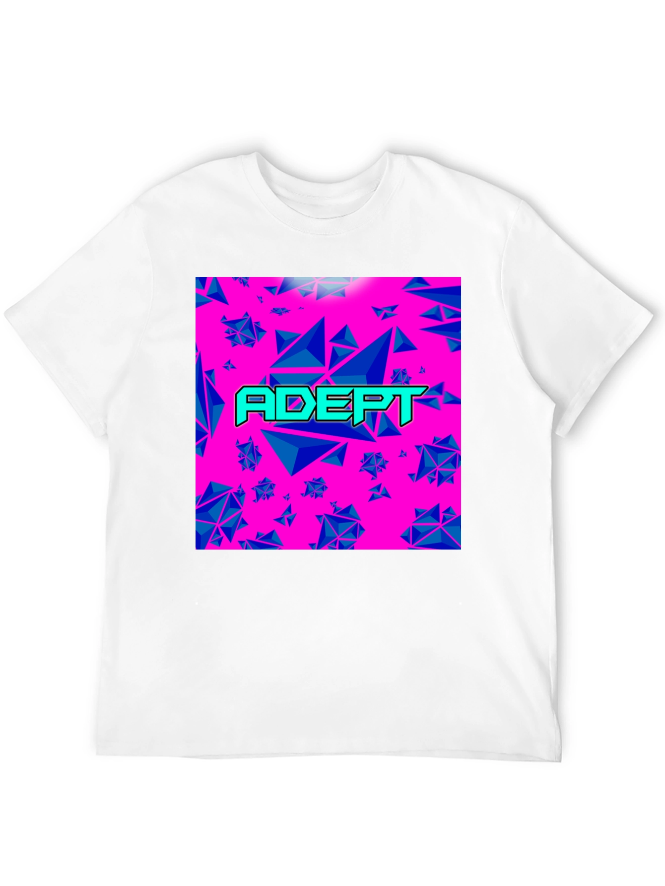 Black Adept Graphic Tee - Retro Geometric Design view 12