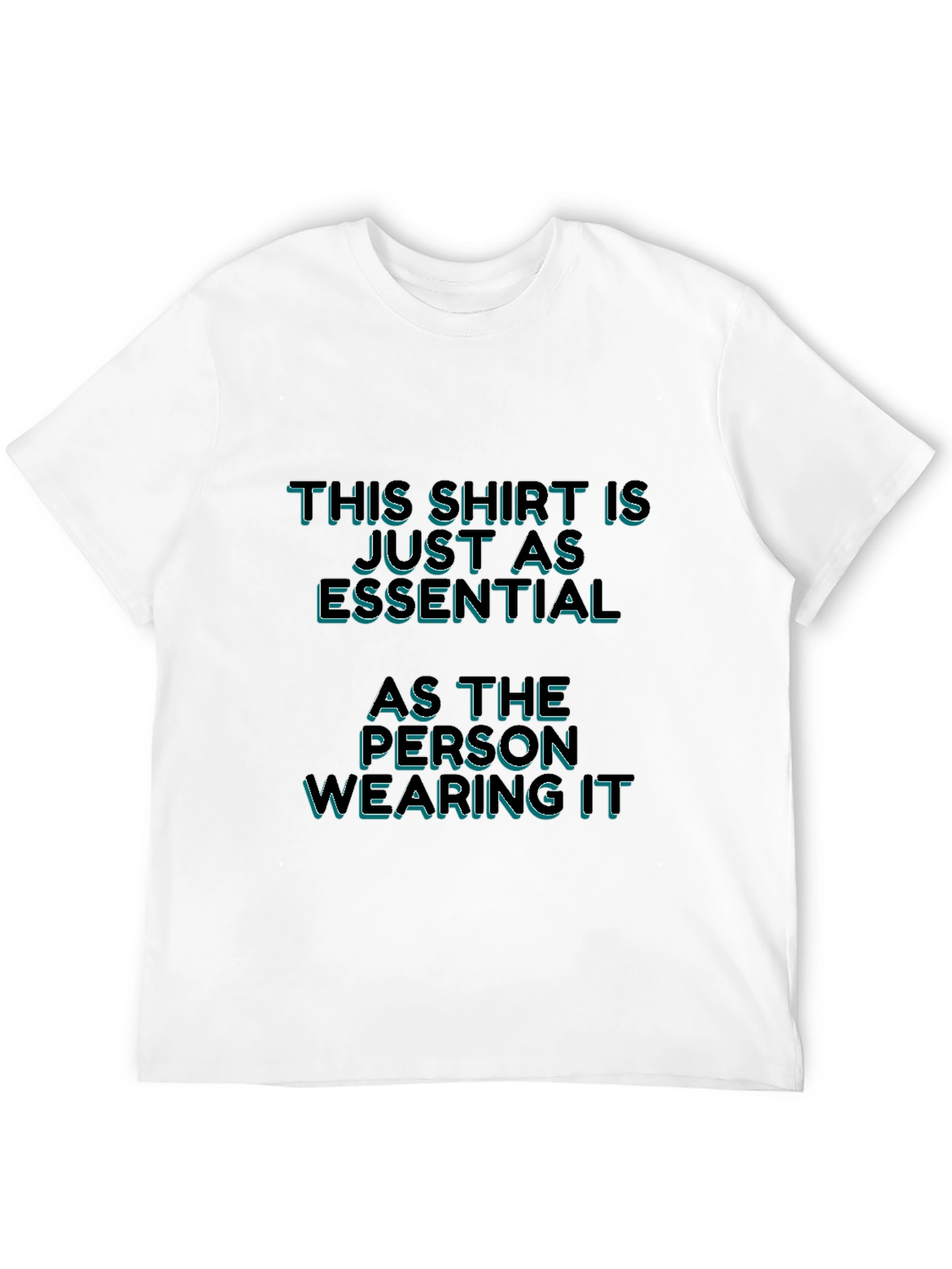 Black Essential Person T-Shirt: Bold Statement Tee view 12