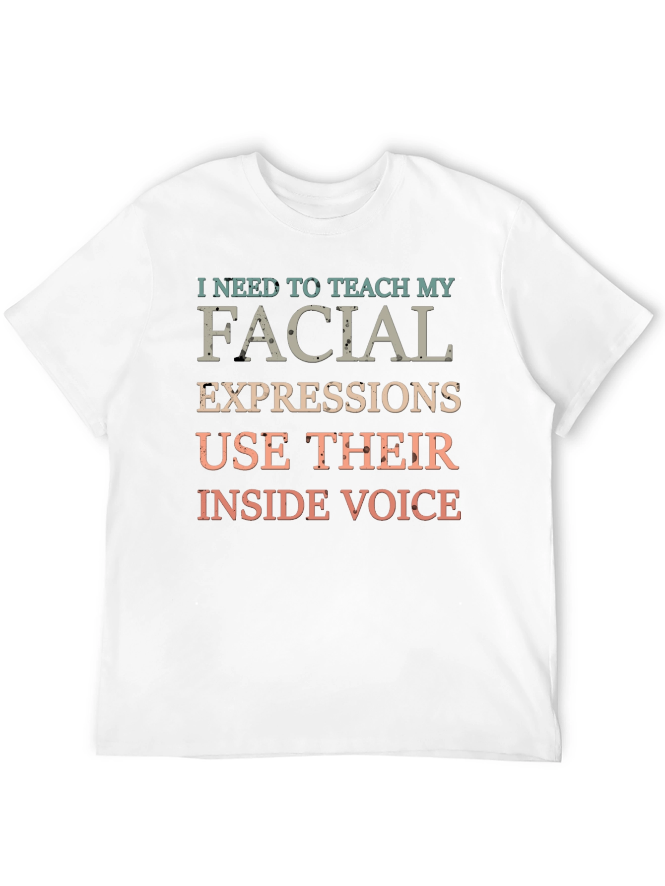 Black Funny Facial Expressions Inside Voice Graphic T-Shirt view 12