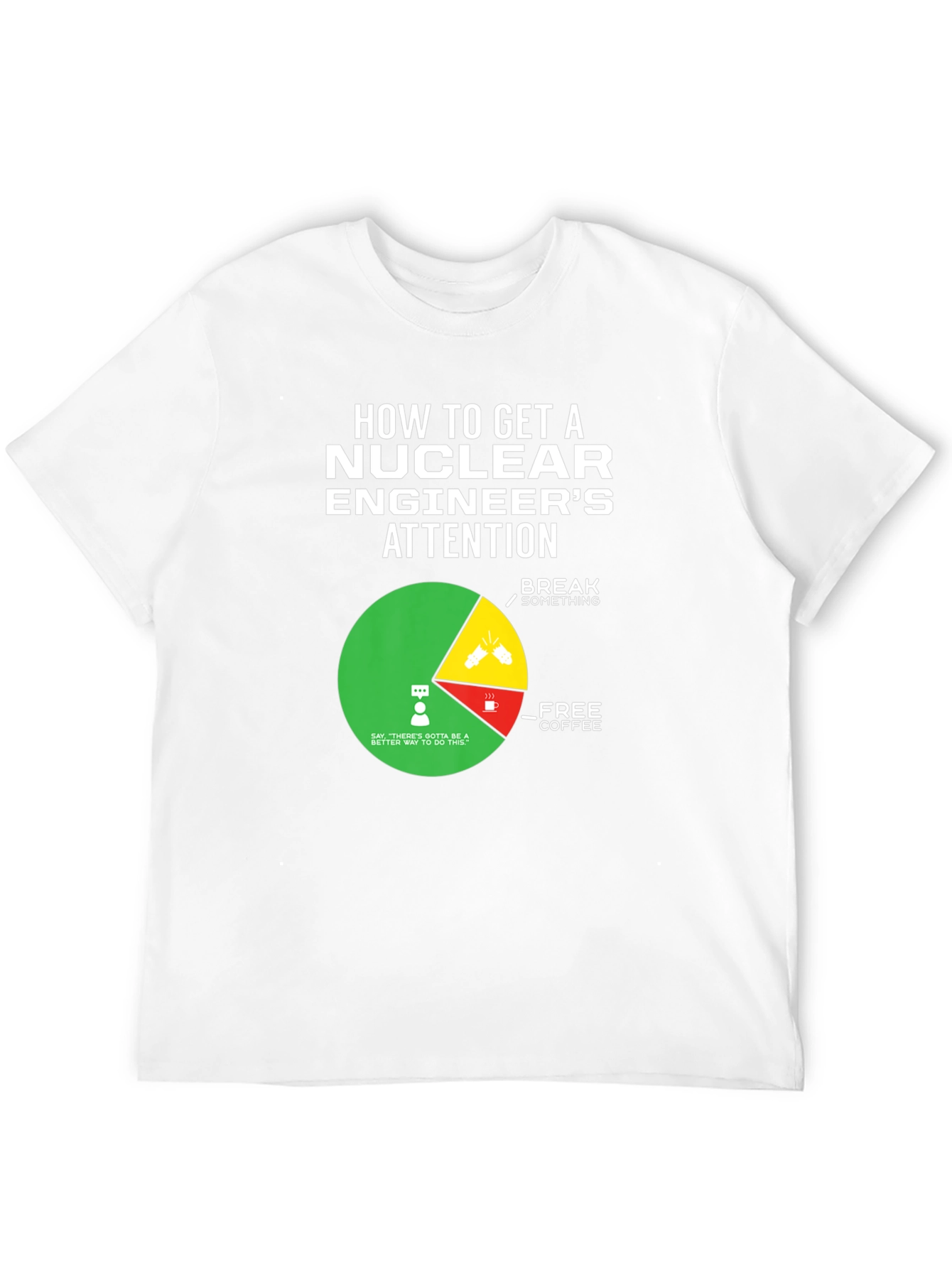 Black Nuclear Engineer's Attention T-Shirt view 12