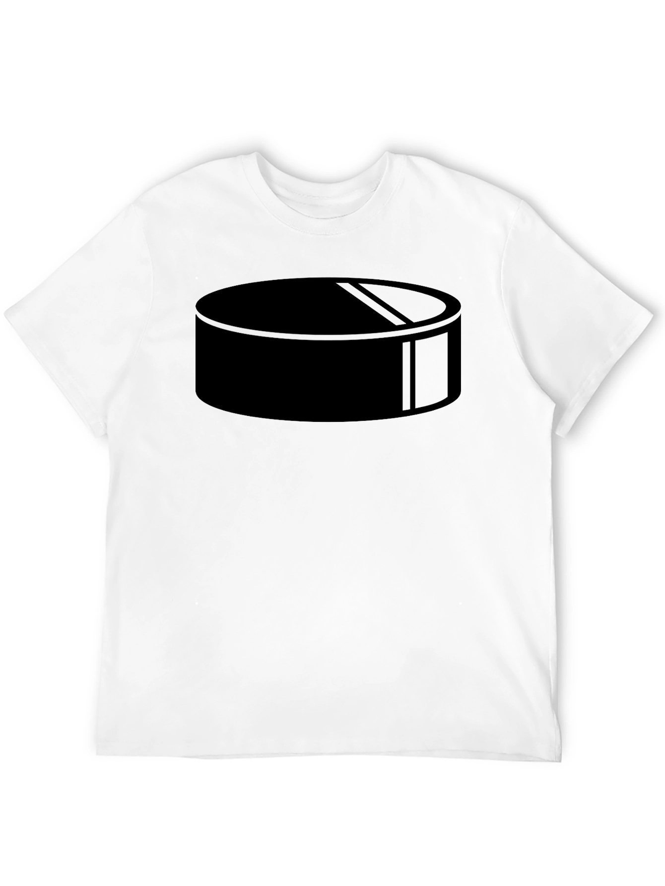 Black Black Hockey Puck Graphic T-Shirt - Casual Style view 12