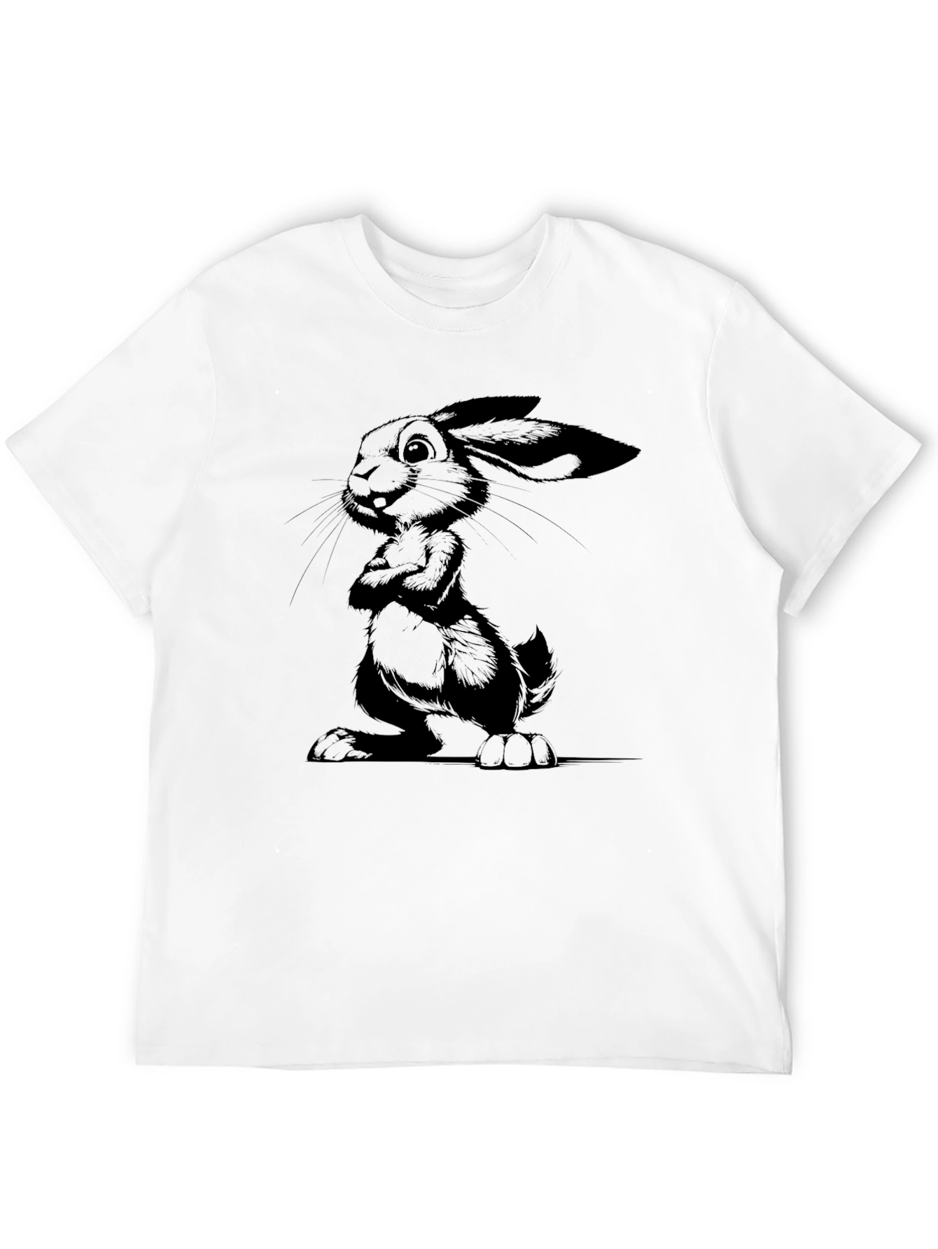 Black Black Rabbit Graphic Tee - Men's Stylish Casual Shirt view 12