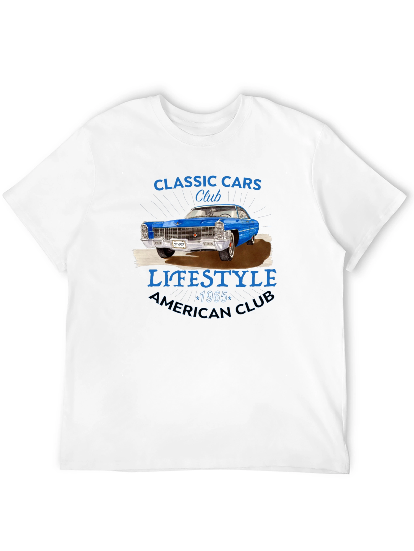 Black Classic Cars Club 1965 T-Shirt view 12
