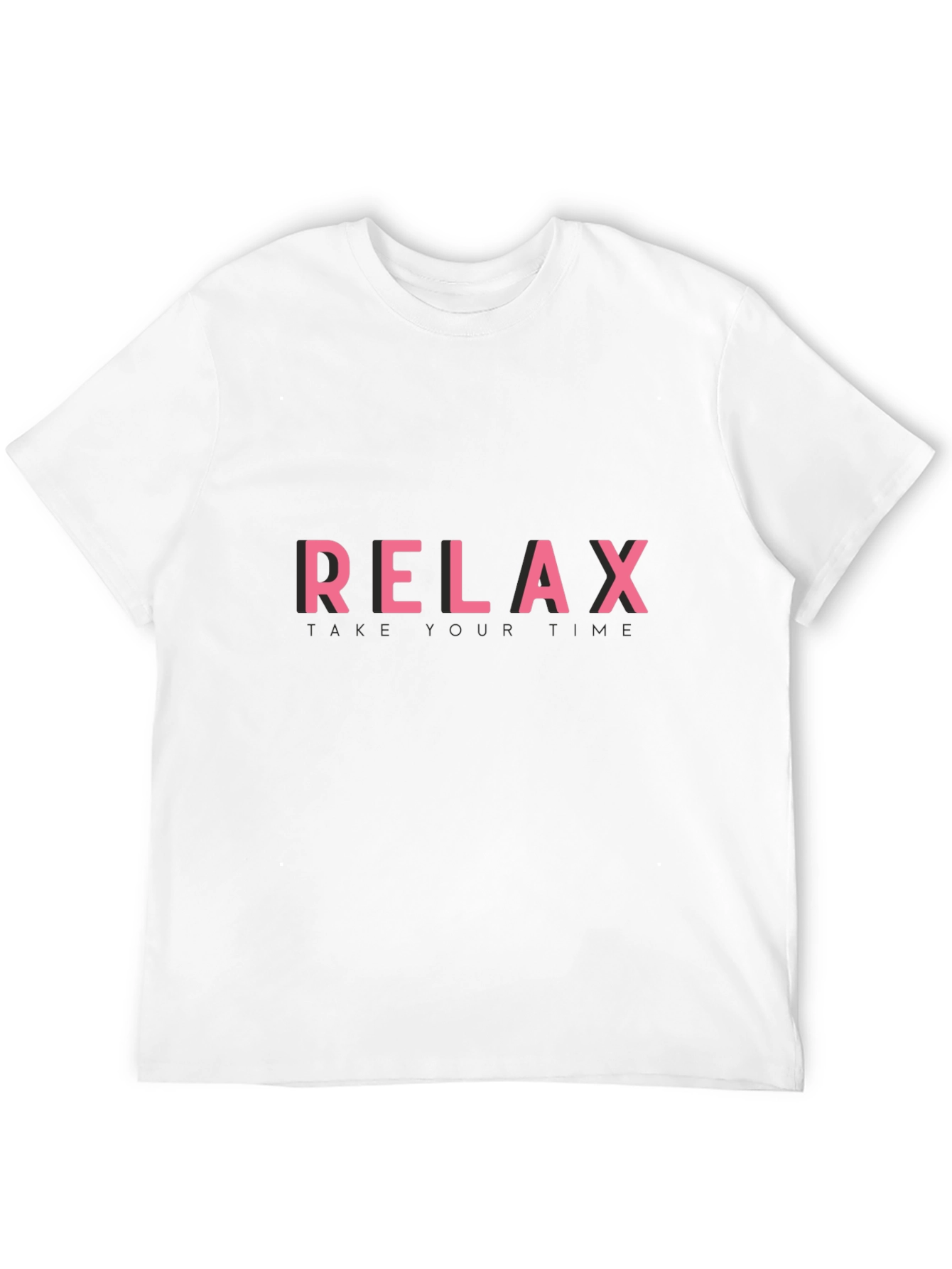 Black Relax Graphic Print Black T-Shirt view 12