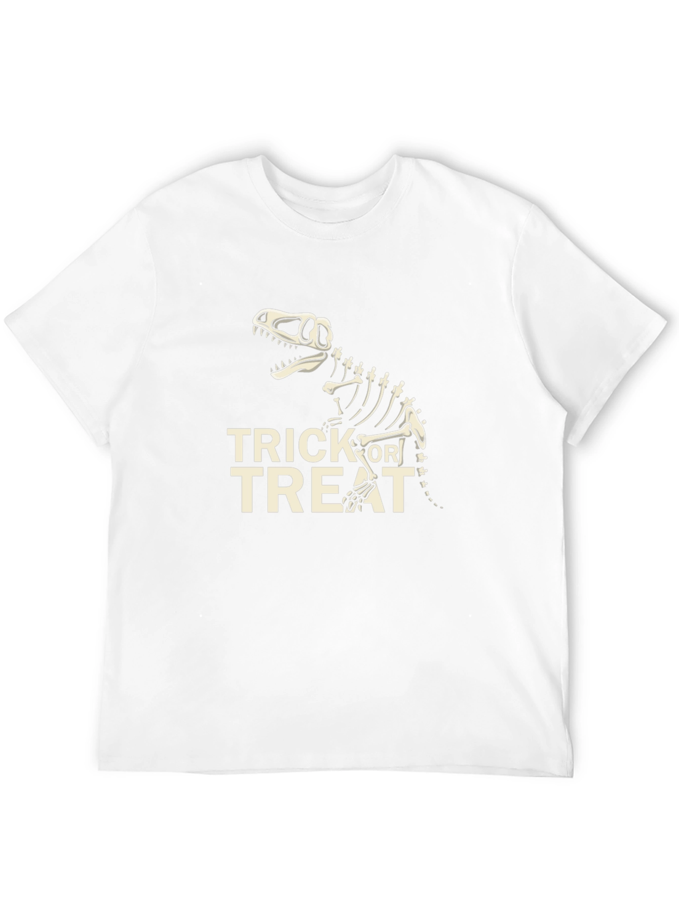 Black Dino Trick or Treat Halloween T-Shirt view 12