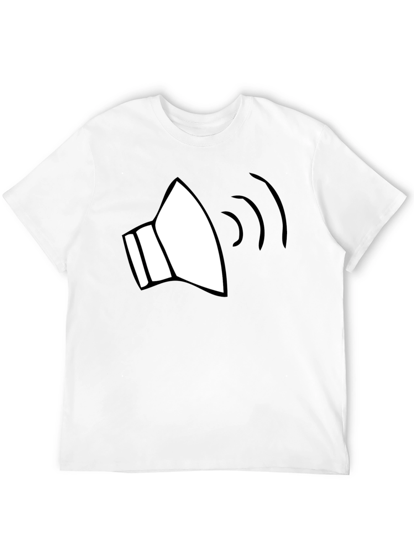 Black Sound Wave Graphic Tee - Black Cotton Blend view 12